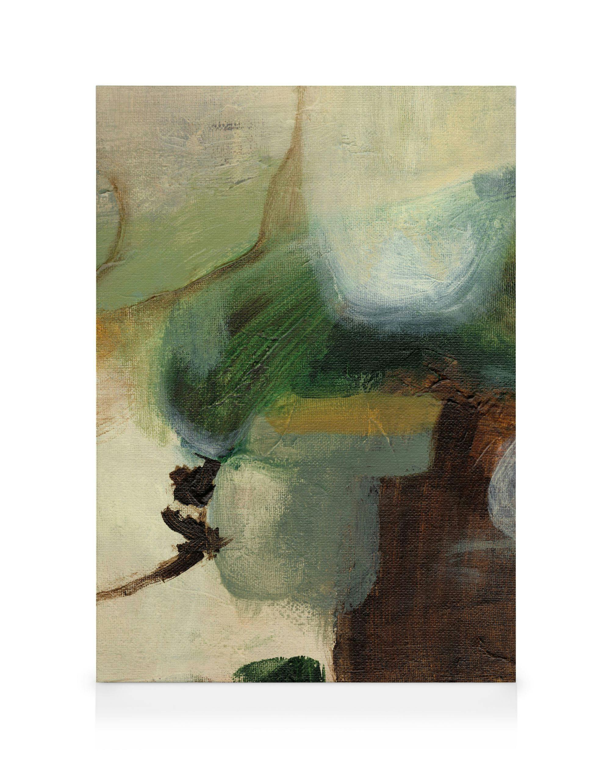 Canvas Prints Earthy Layers No1 Canvas print (70x100 cm - Black Frame)