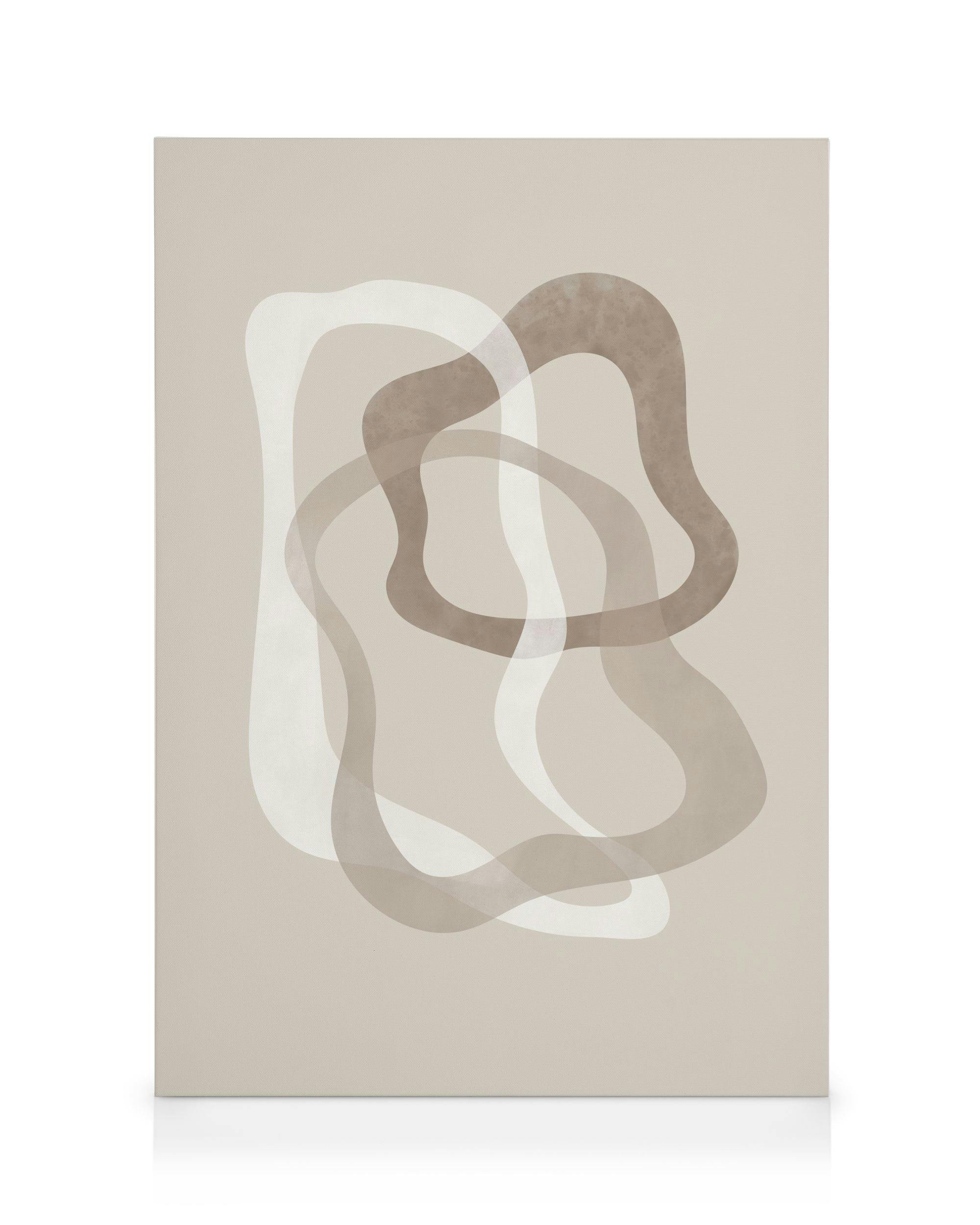 Abstract Brown Shapes No2 Toile 0