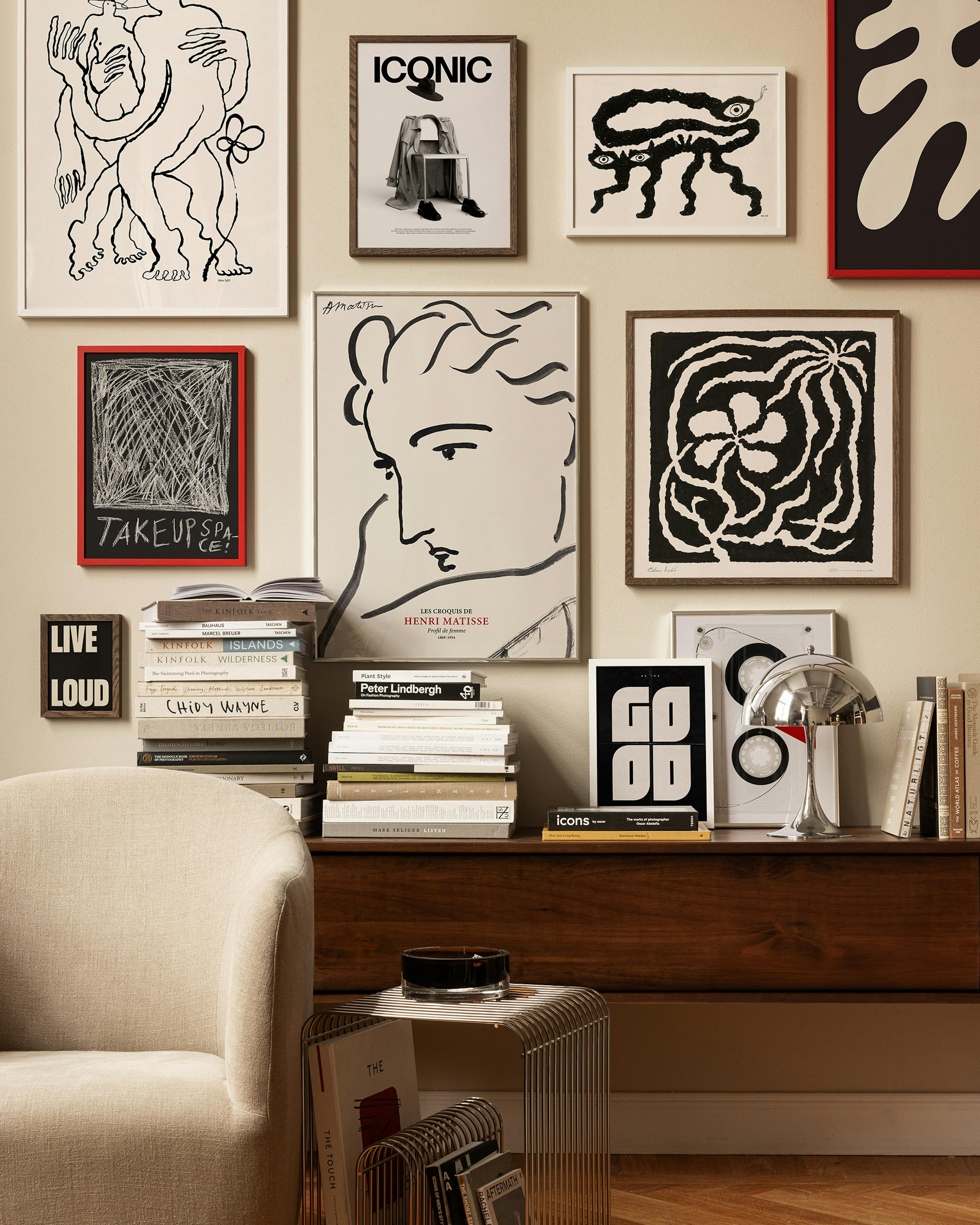 Modern Composure gallery wall