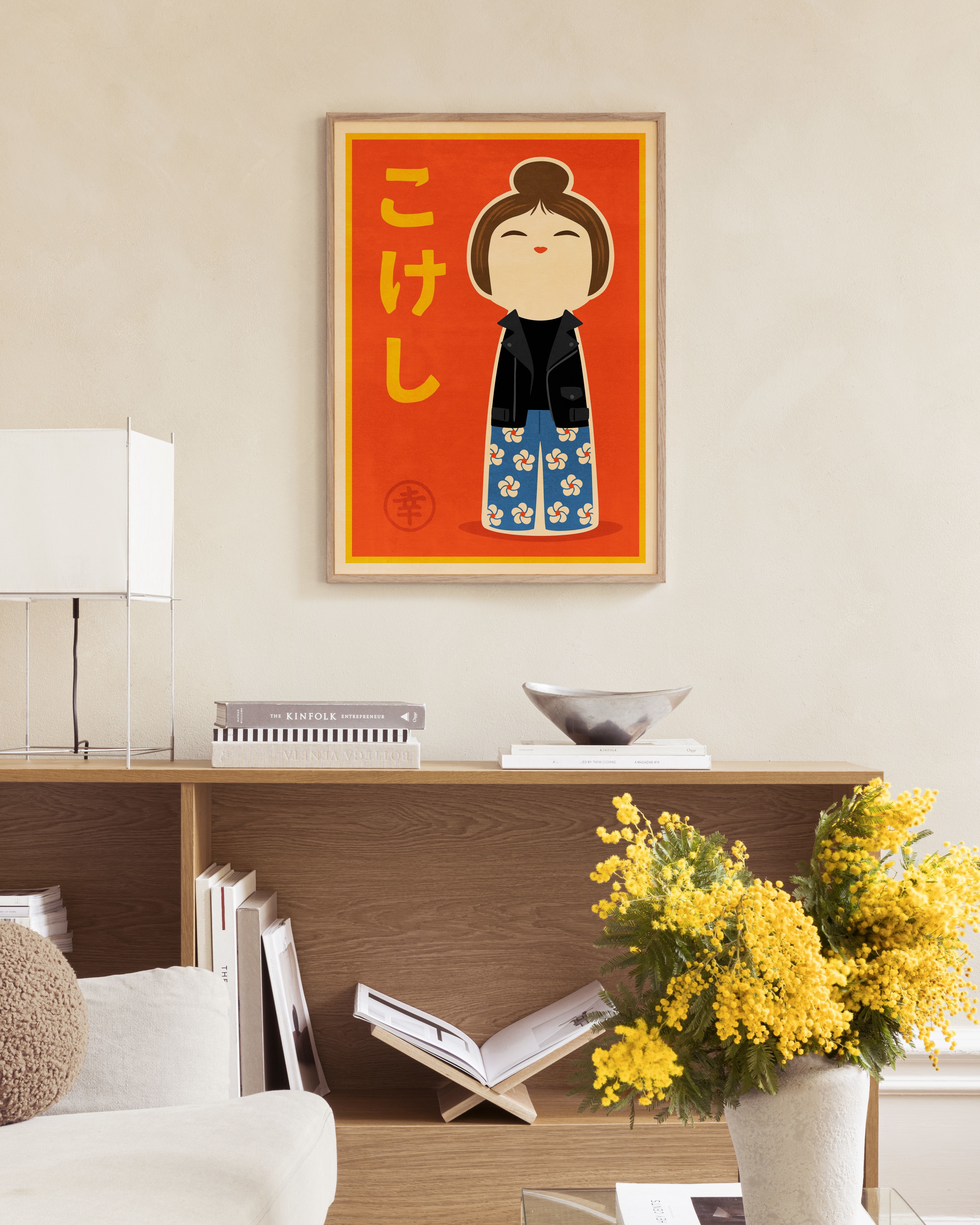 Kokeshi Print