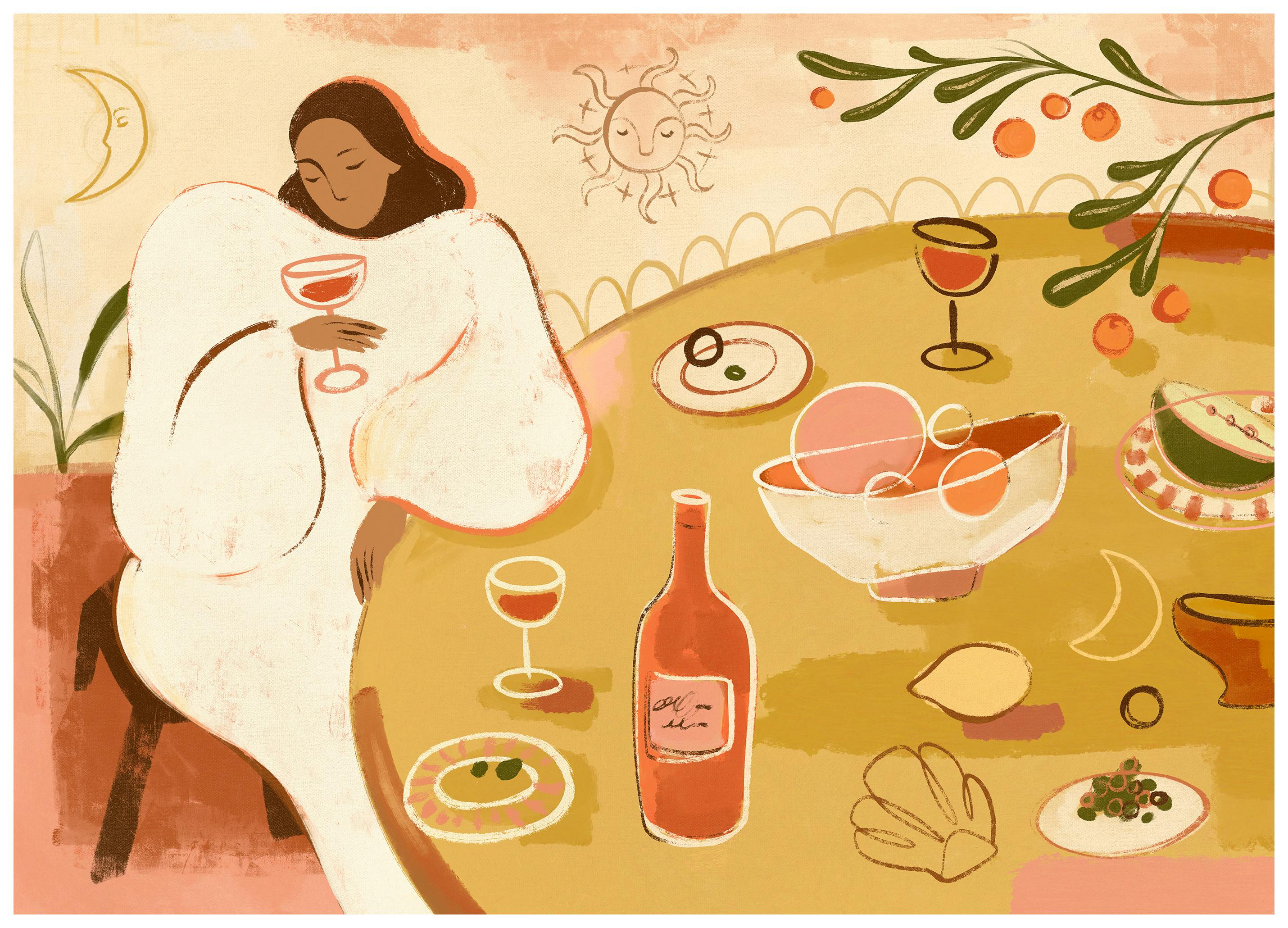 Siesta in the Sun Affiche (70x100 cm)  Tableaux pour la cuisine