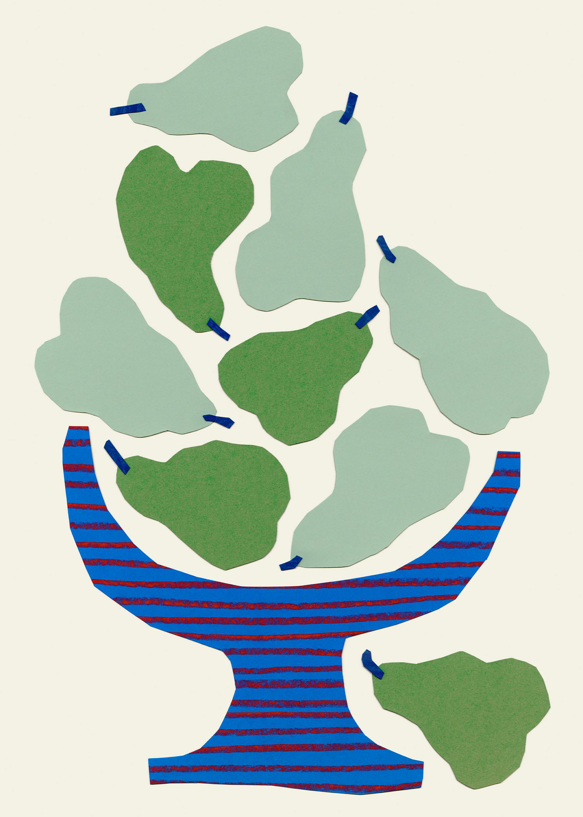 Toppling Pears Print 0