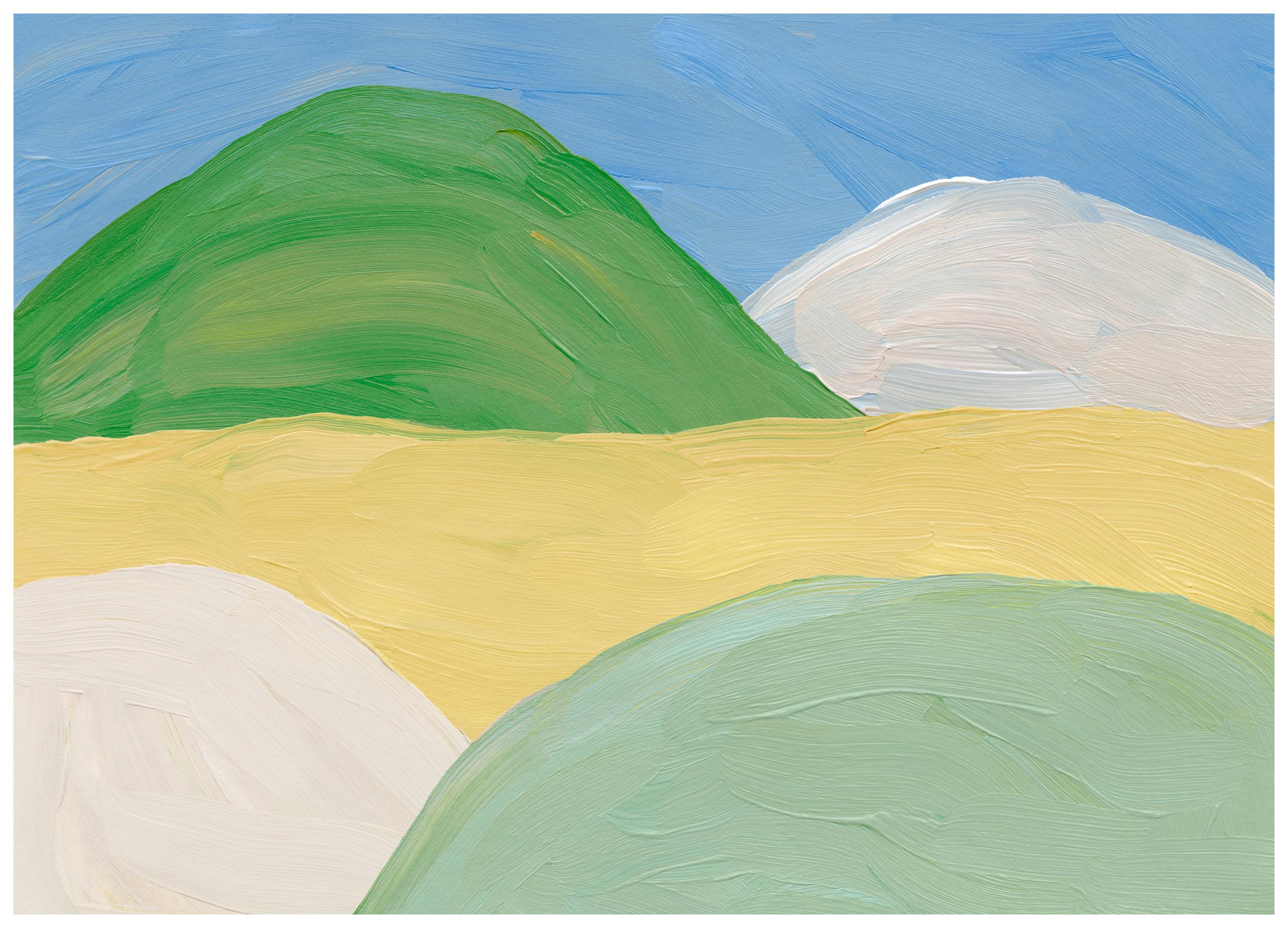 Brushstroke Hills Poster (70x100 cm)