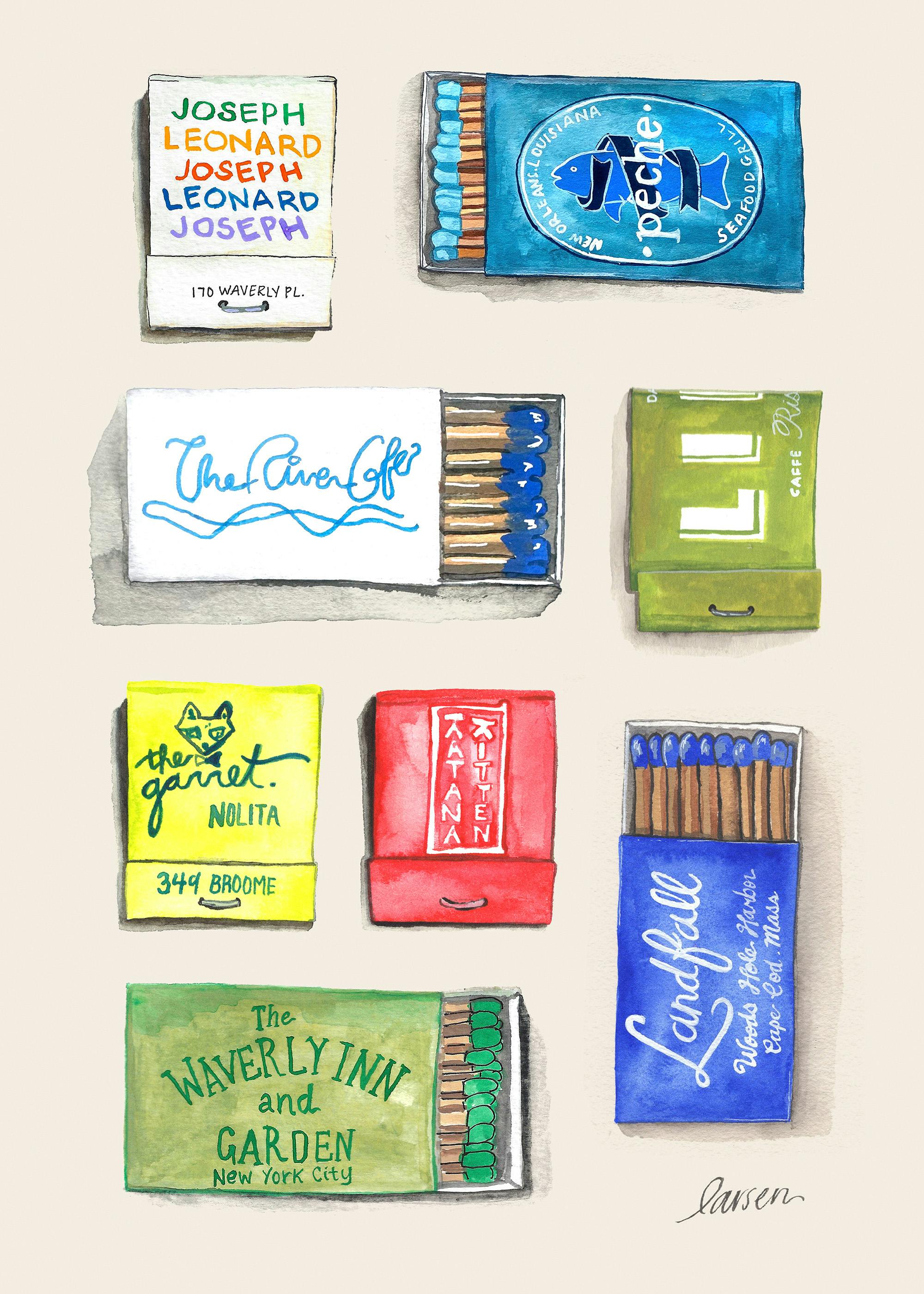 Larsen McDowell Art - Matchbook Collection No1 Plagát 0