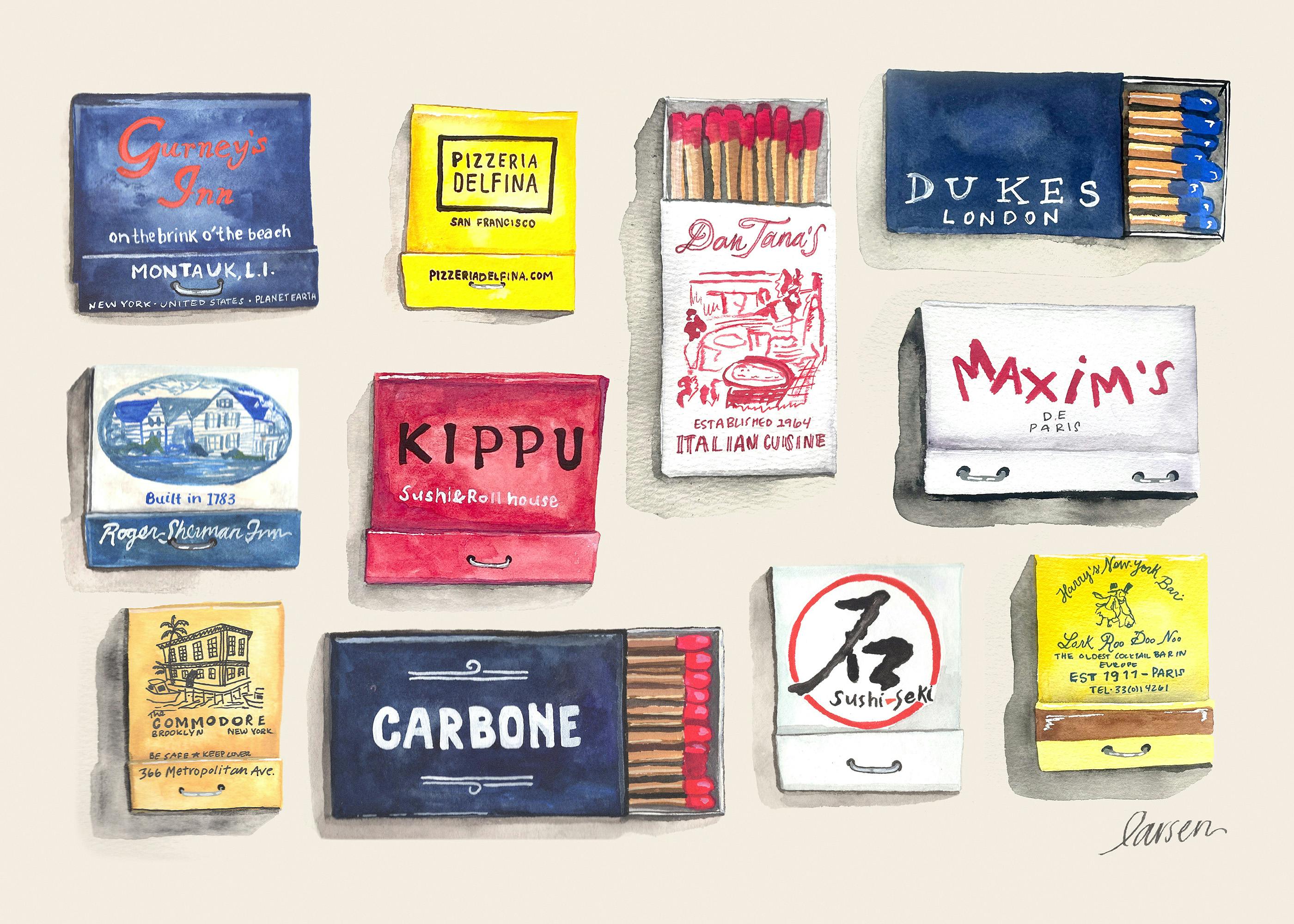 Larsen McDowell Art - Matchbook Collection No2 Plagát 0