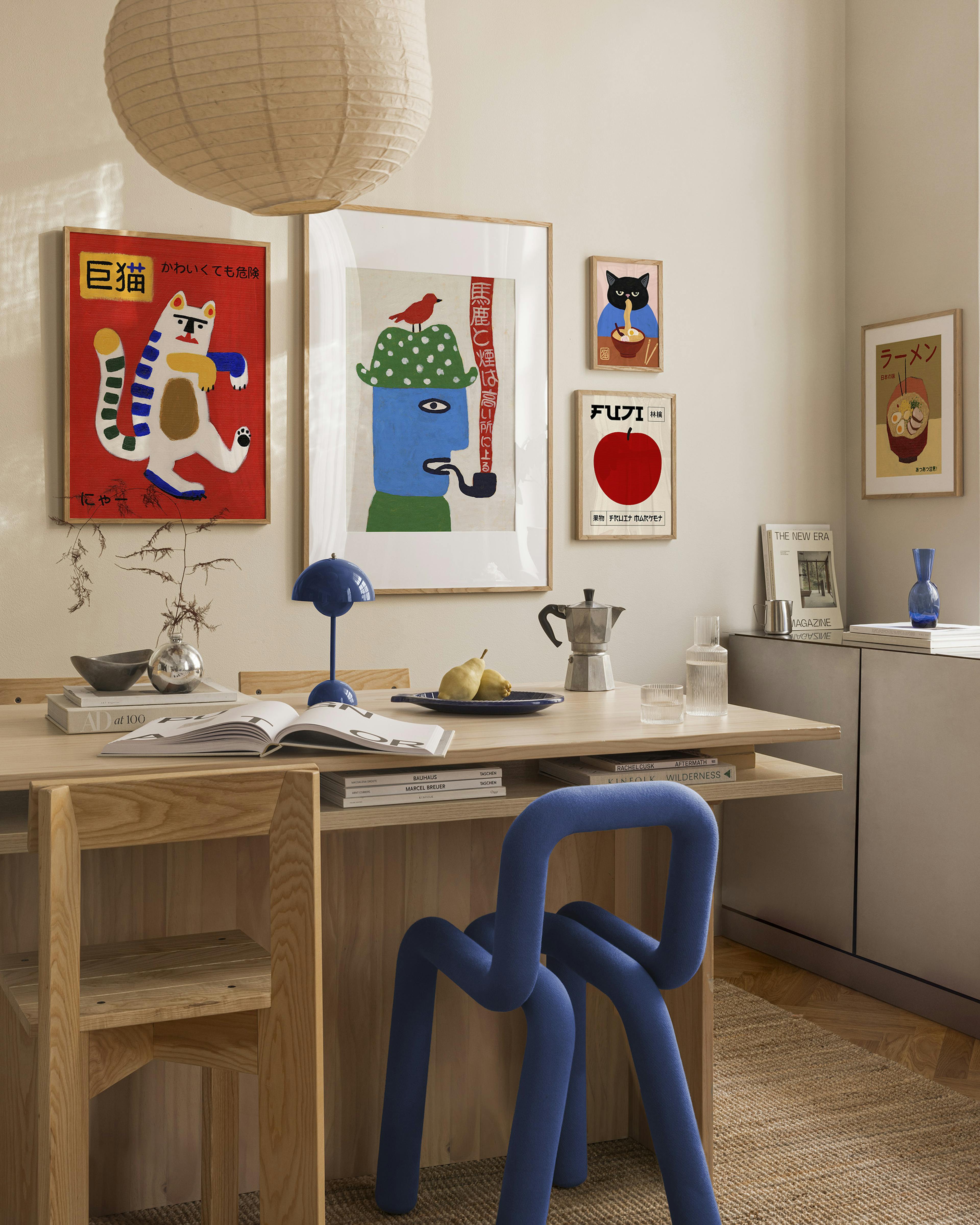 Playful Pop gallery wall