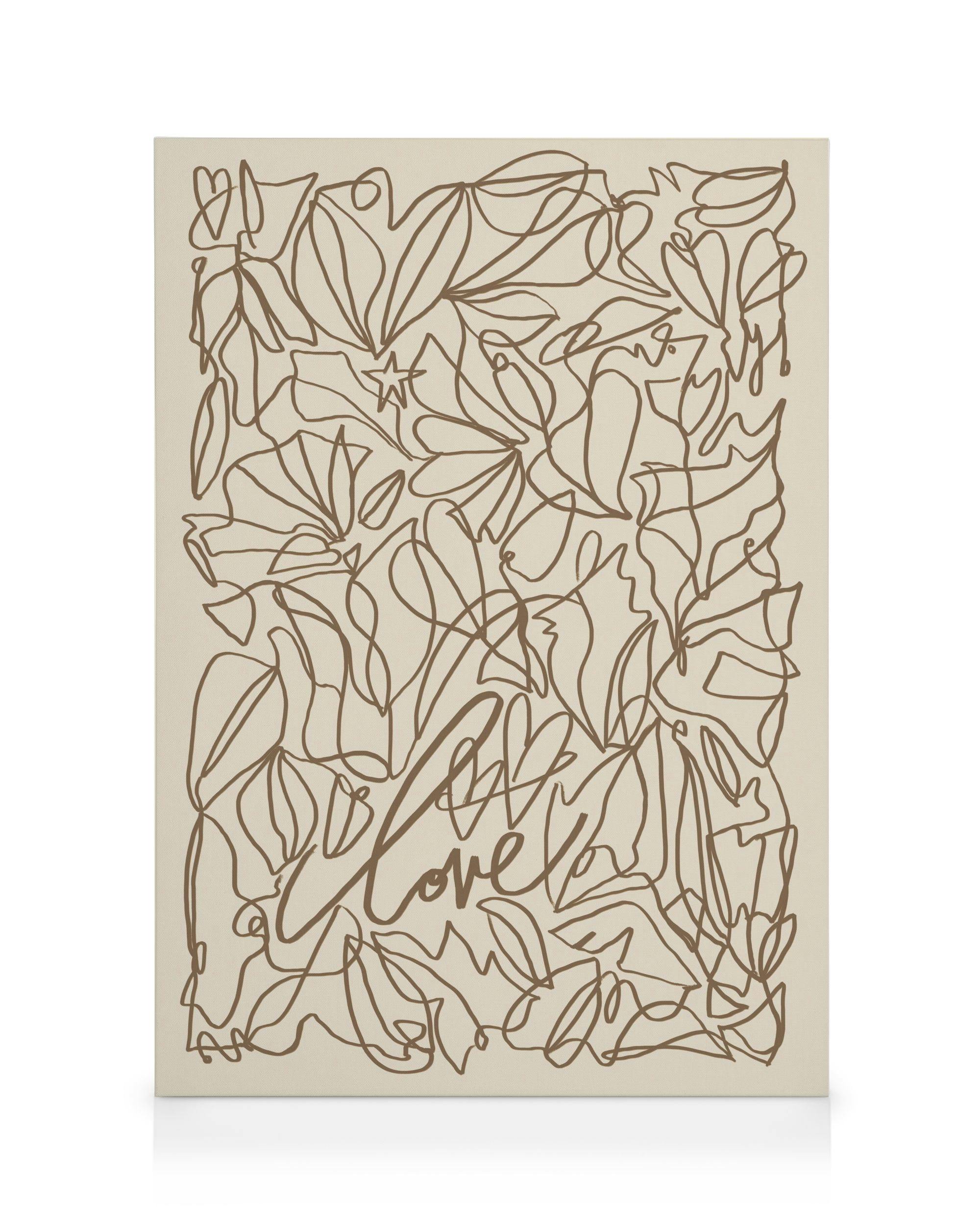 Canvas Prints Katrin Schuller - With All My Heart Canvas print (100x140 cm - Black Frame)