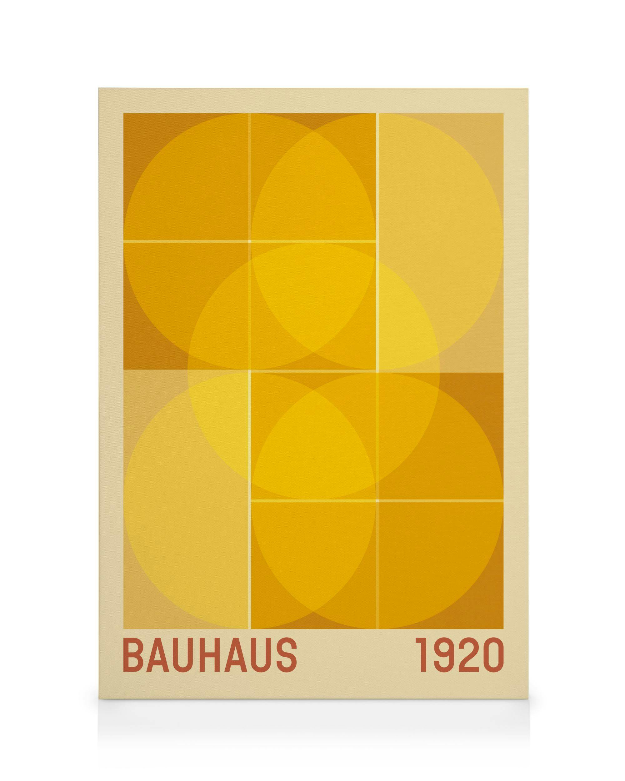 Bauhaus 1920 Stampa su Tela (70x100 cm - Cornice in nero)- Grafica
