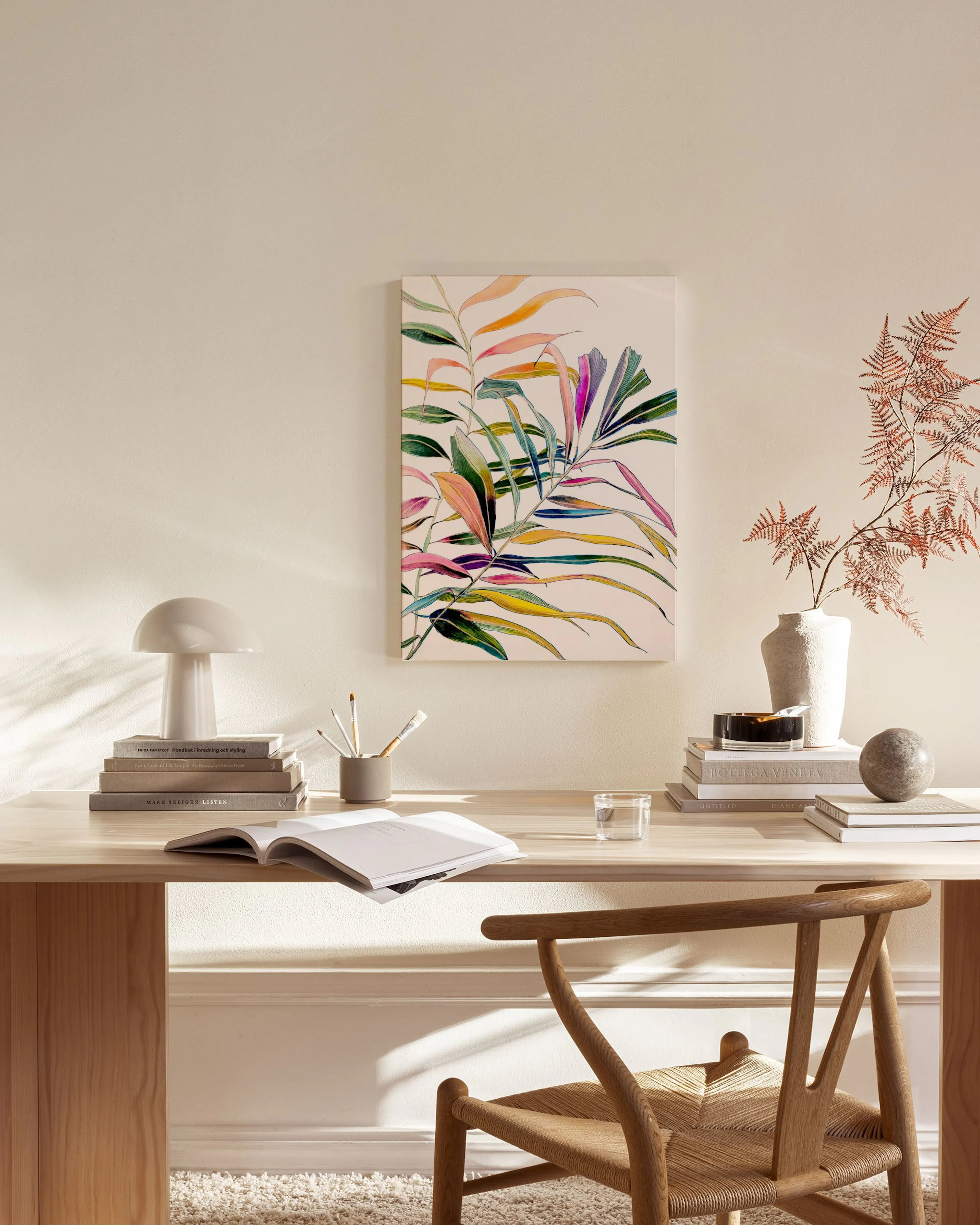 Tranh Botanical Leigh Viner - Palm in Color Canvas print