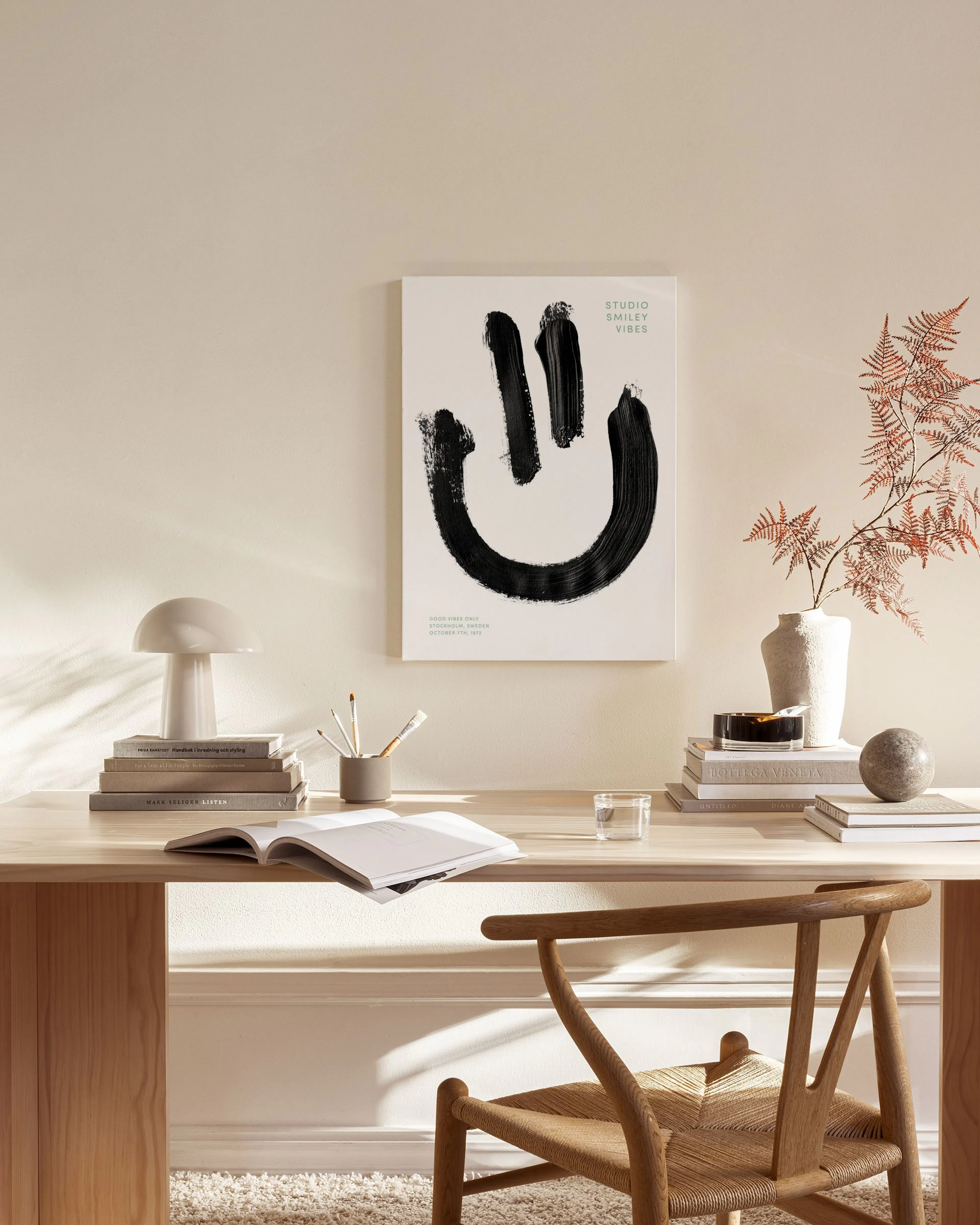 Tranh Illustrations Smiley Vibe Canvas print