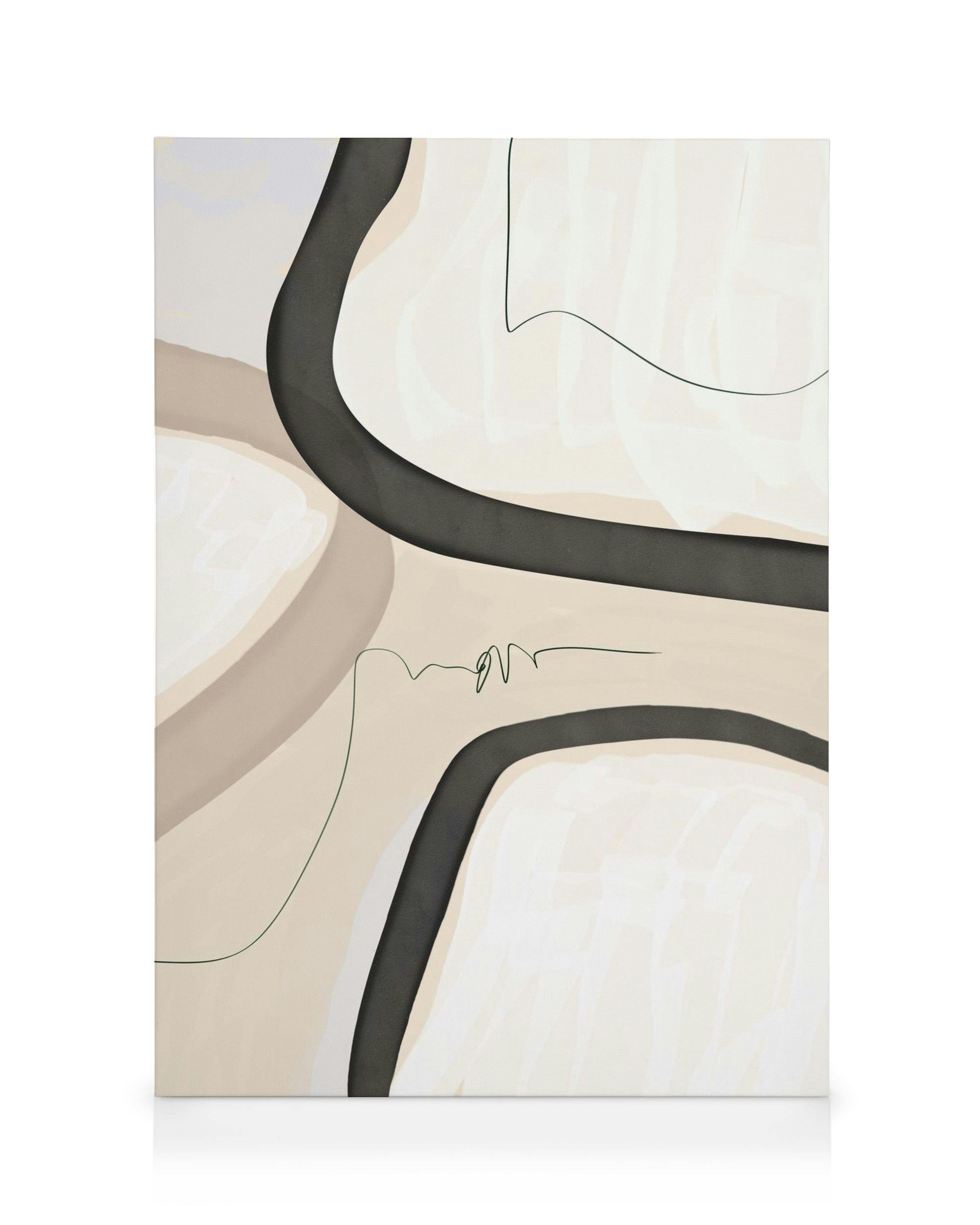 Abstract Shapes No1 Tableau sur toile (50x70 cm) - Art abstrait par Desenio