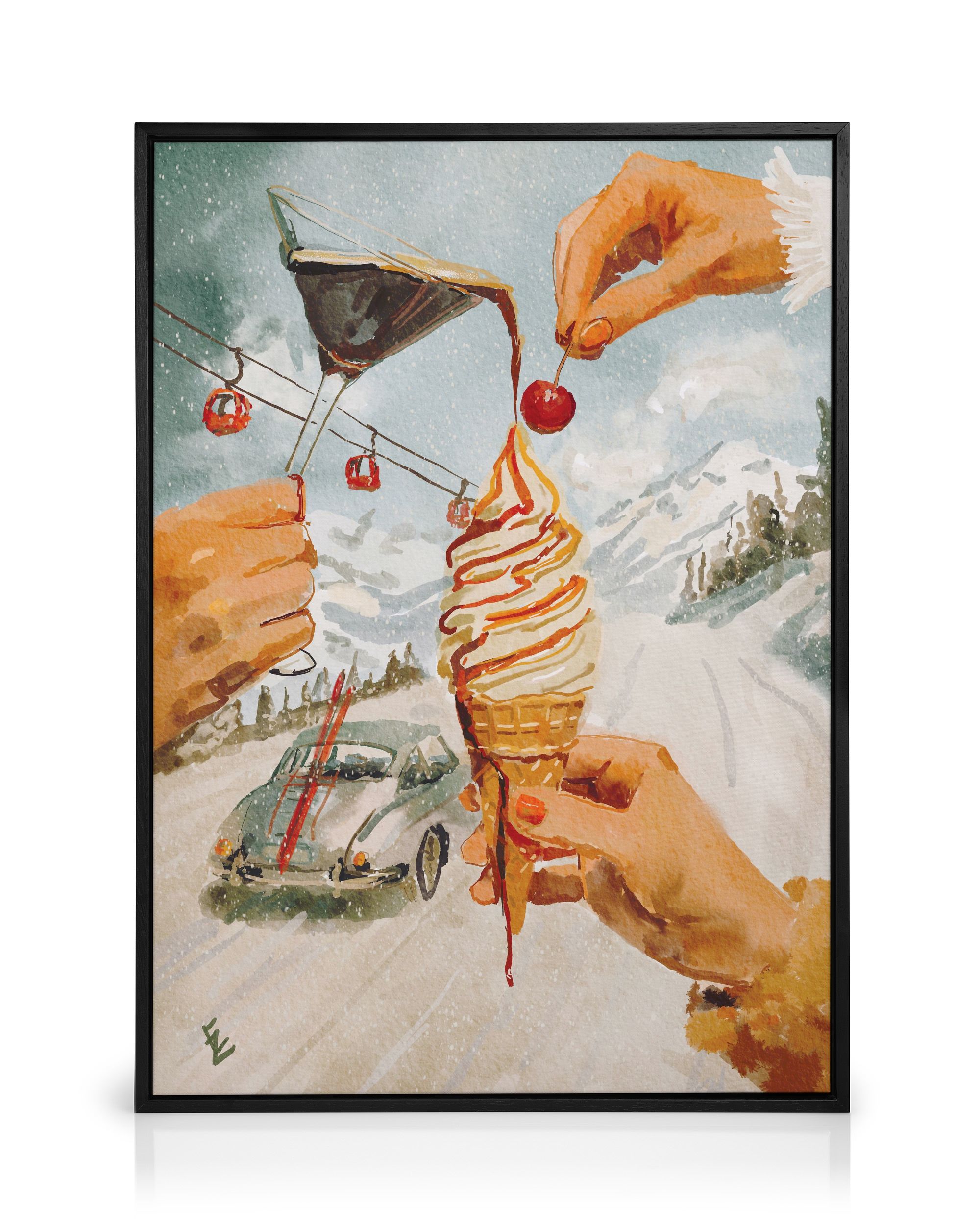 Ekaterina Zagorska - Vanilla Ice Canvas print