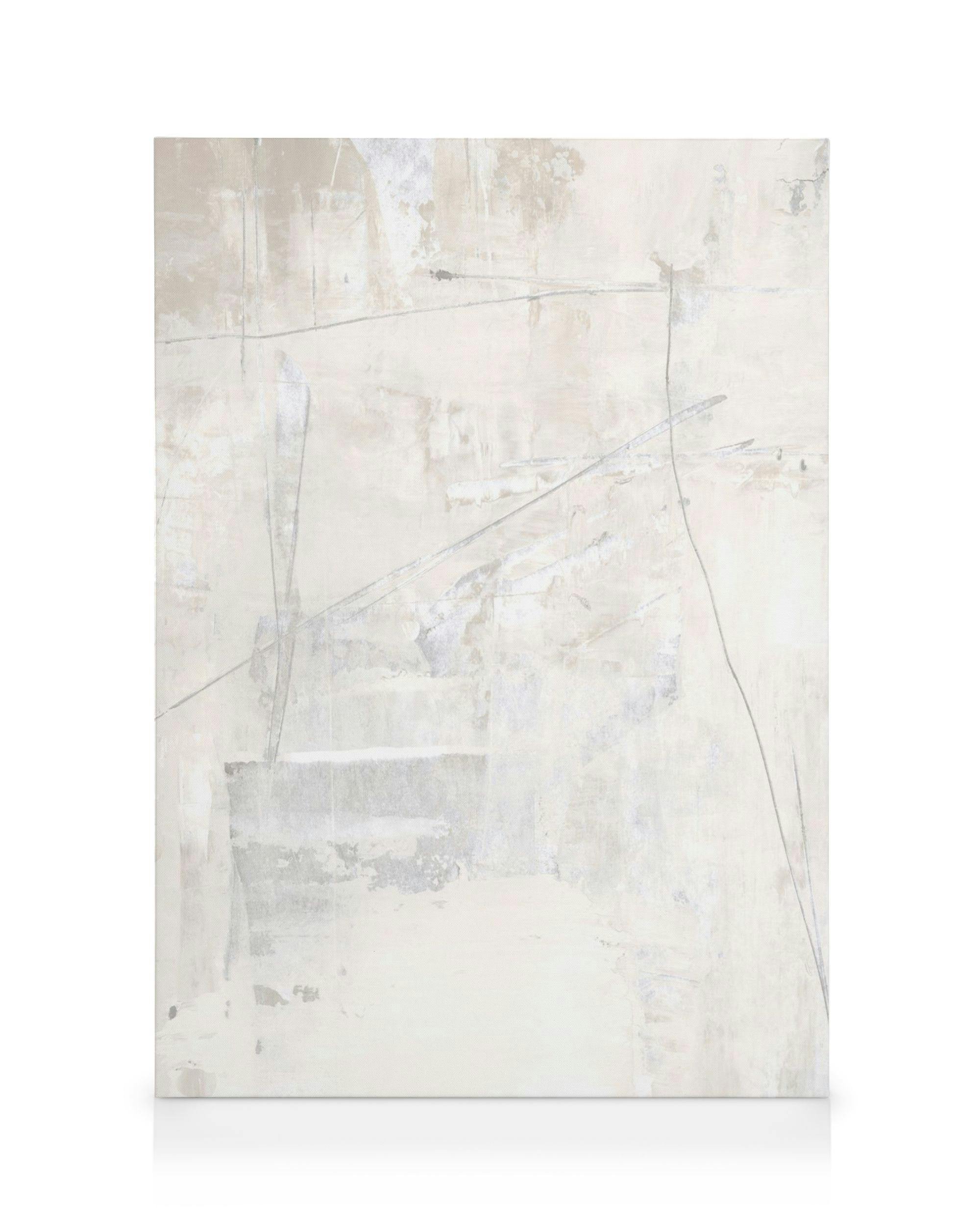 Abstract Acrylic Painting No6 Canvas (50x70 cm - Donker Eiken Kader)