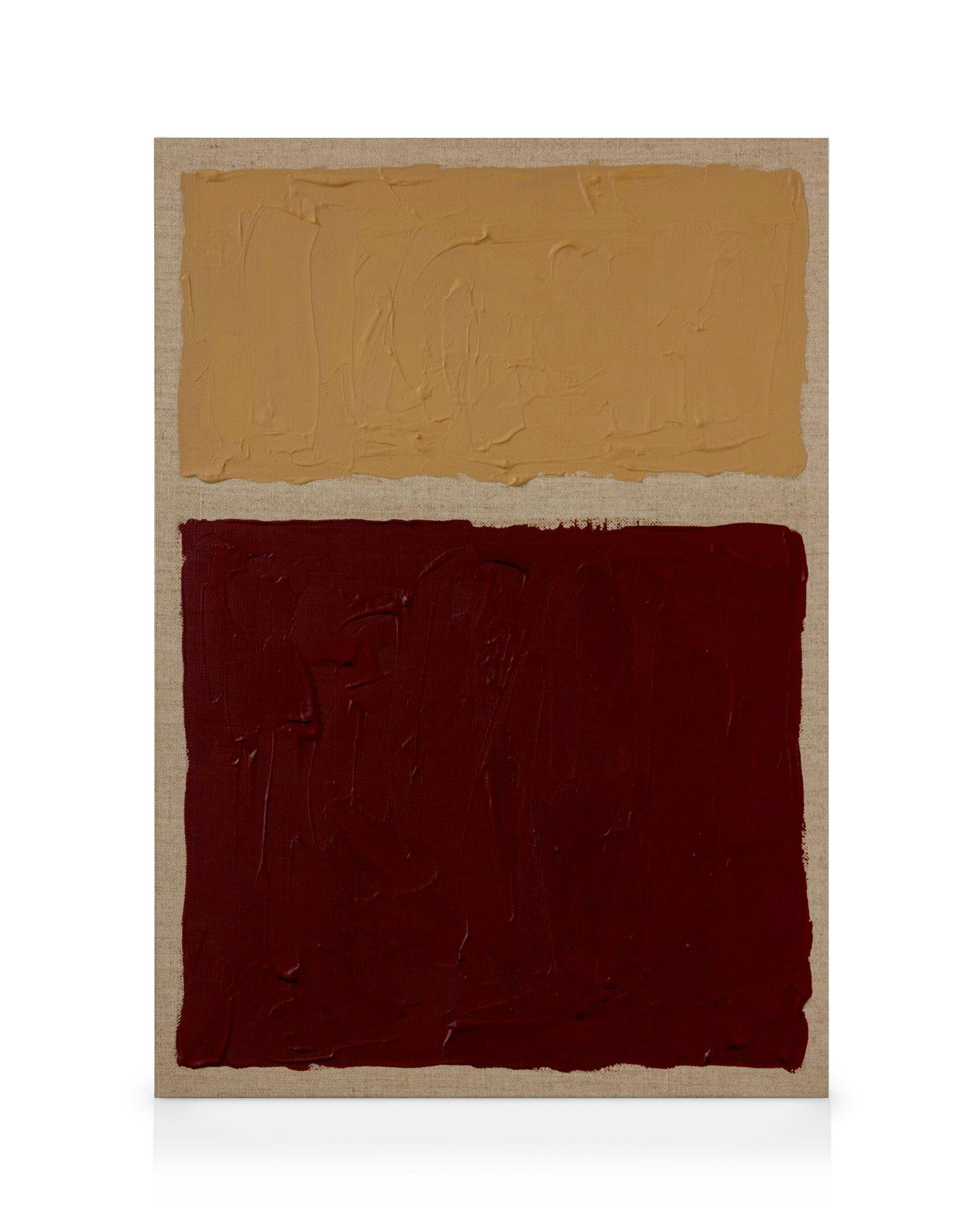 Ochre Versus Oxblood Canvas print 0