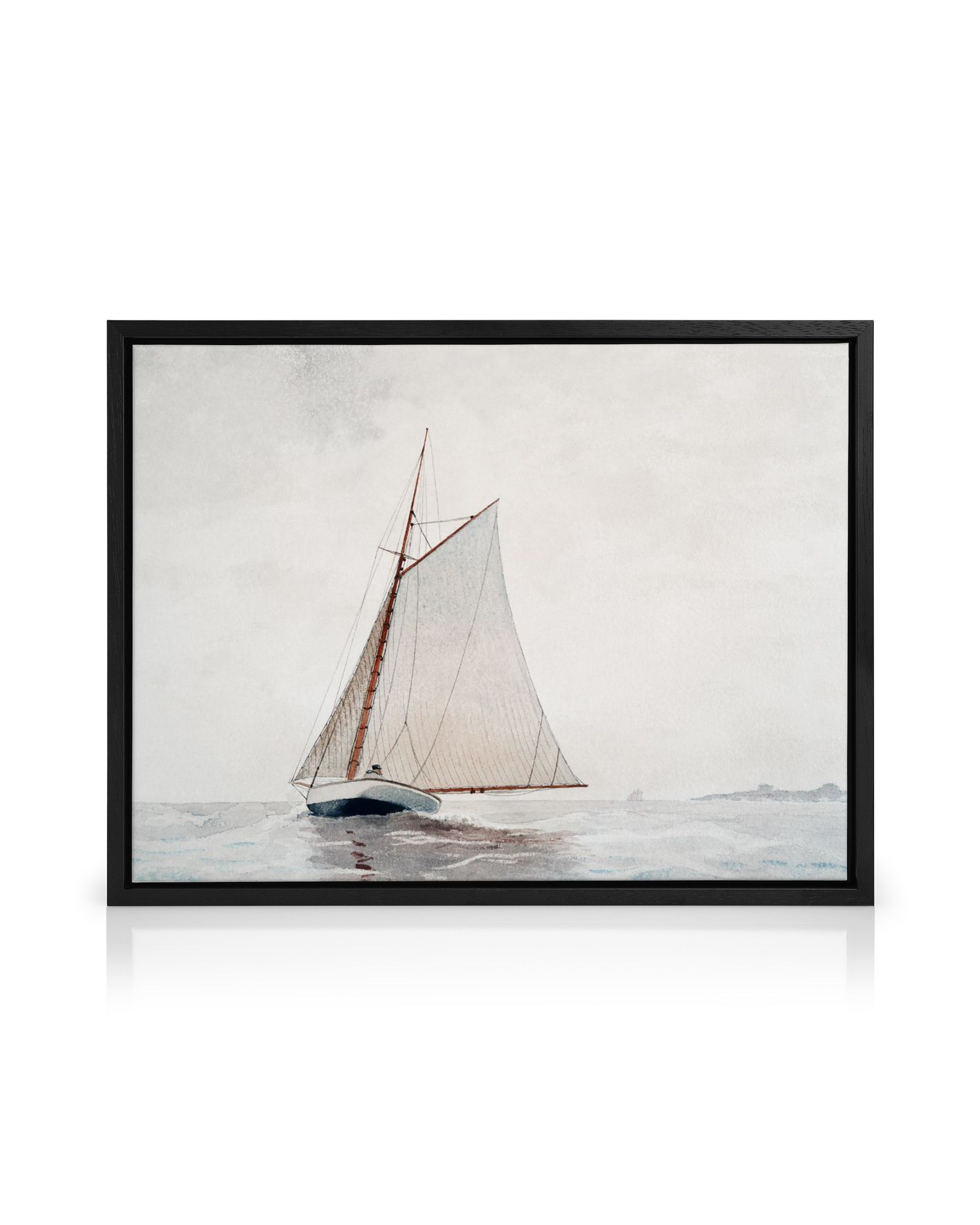 Winslow Homer Sailing off Gloucester Canvas Print – Nautical Wall