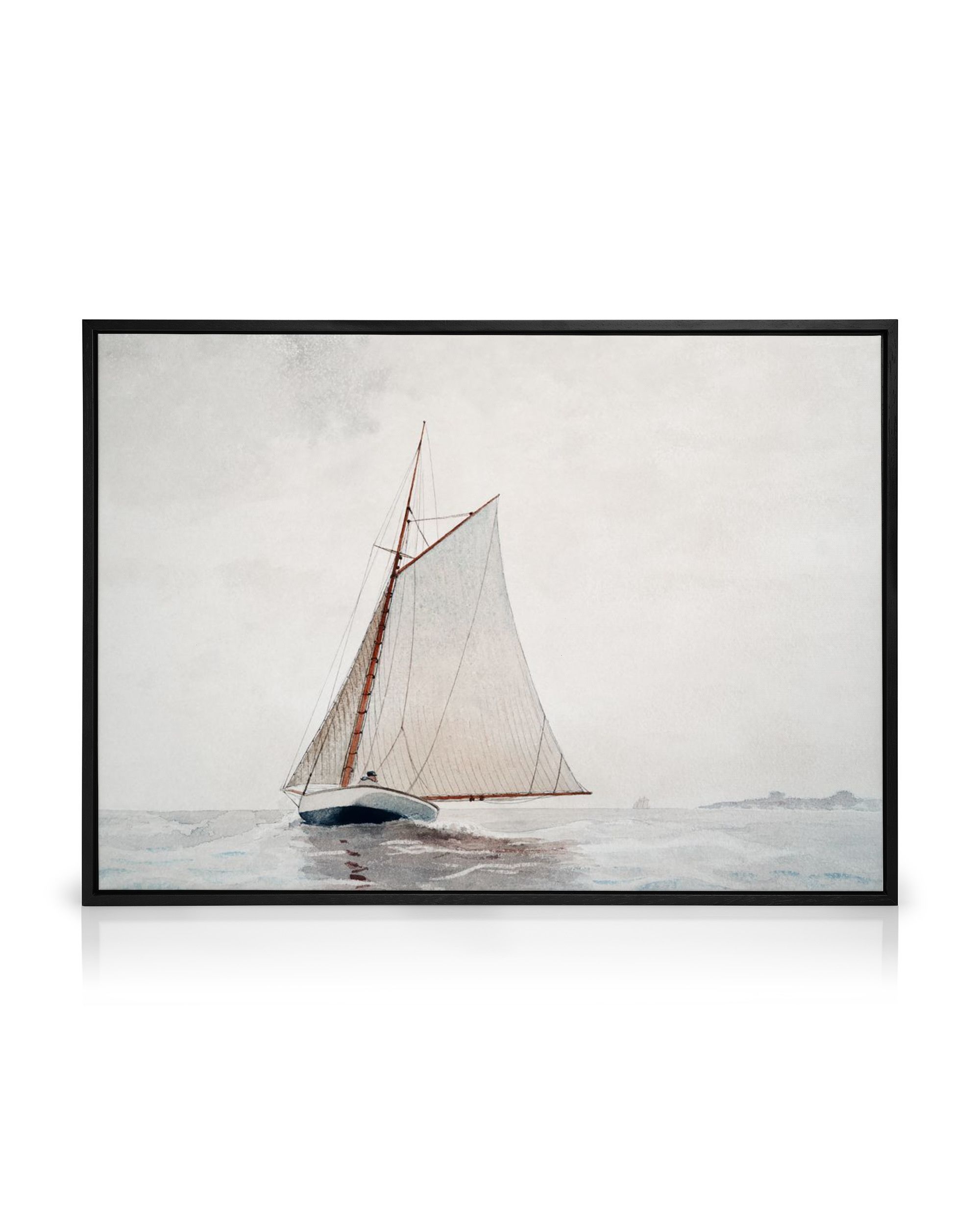 Winslow Homer Sailing off Gloucester Canvas Print – Nautical Wall