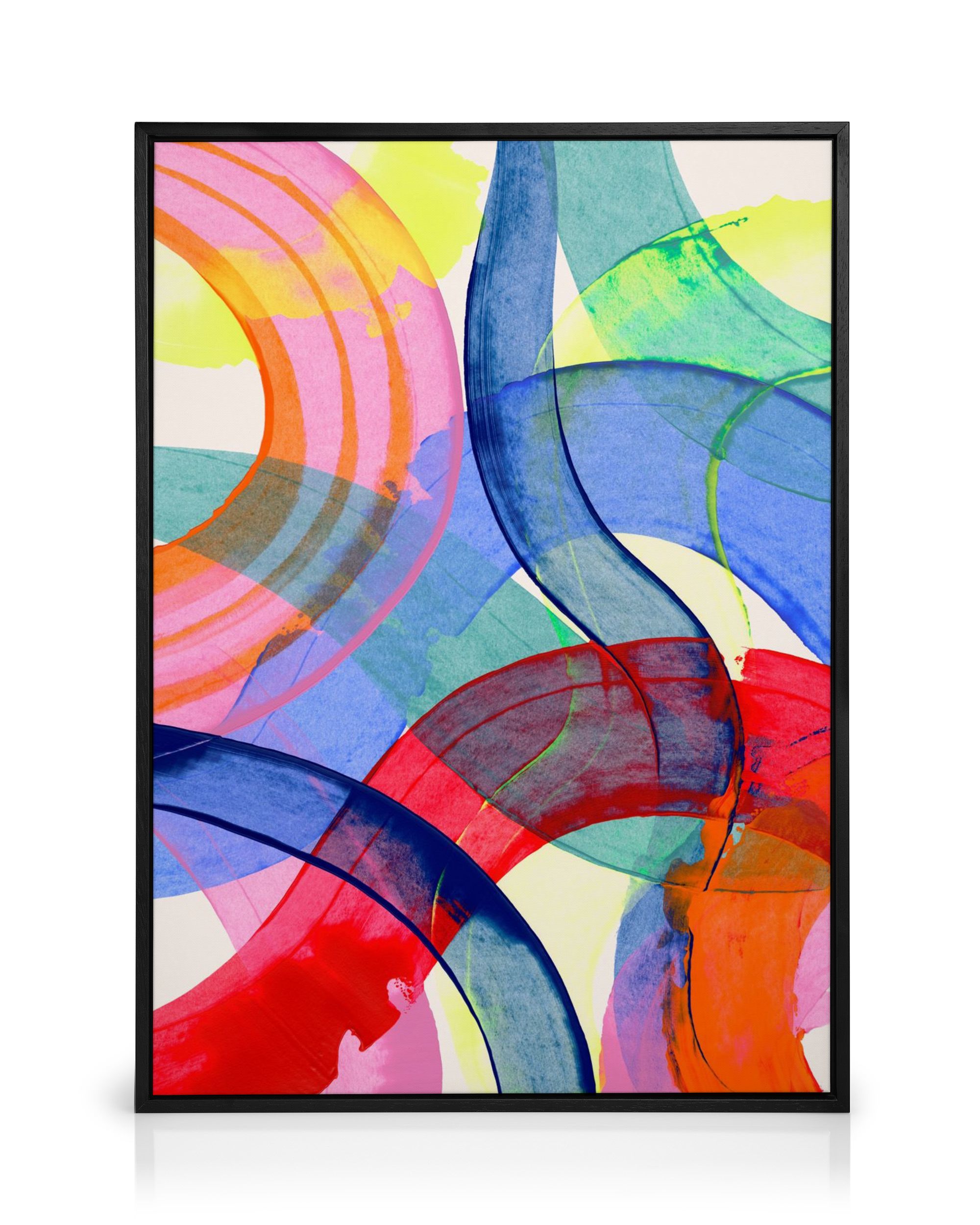Colorful Paint Strokes Canvas Print - Abstract Art | Desenio CA