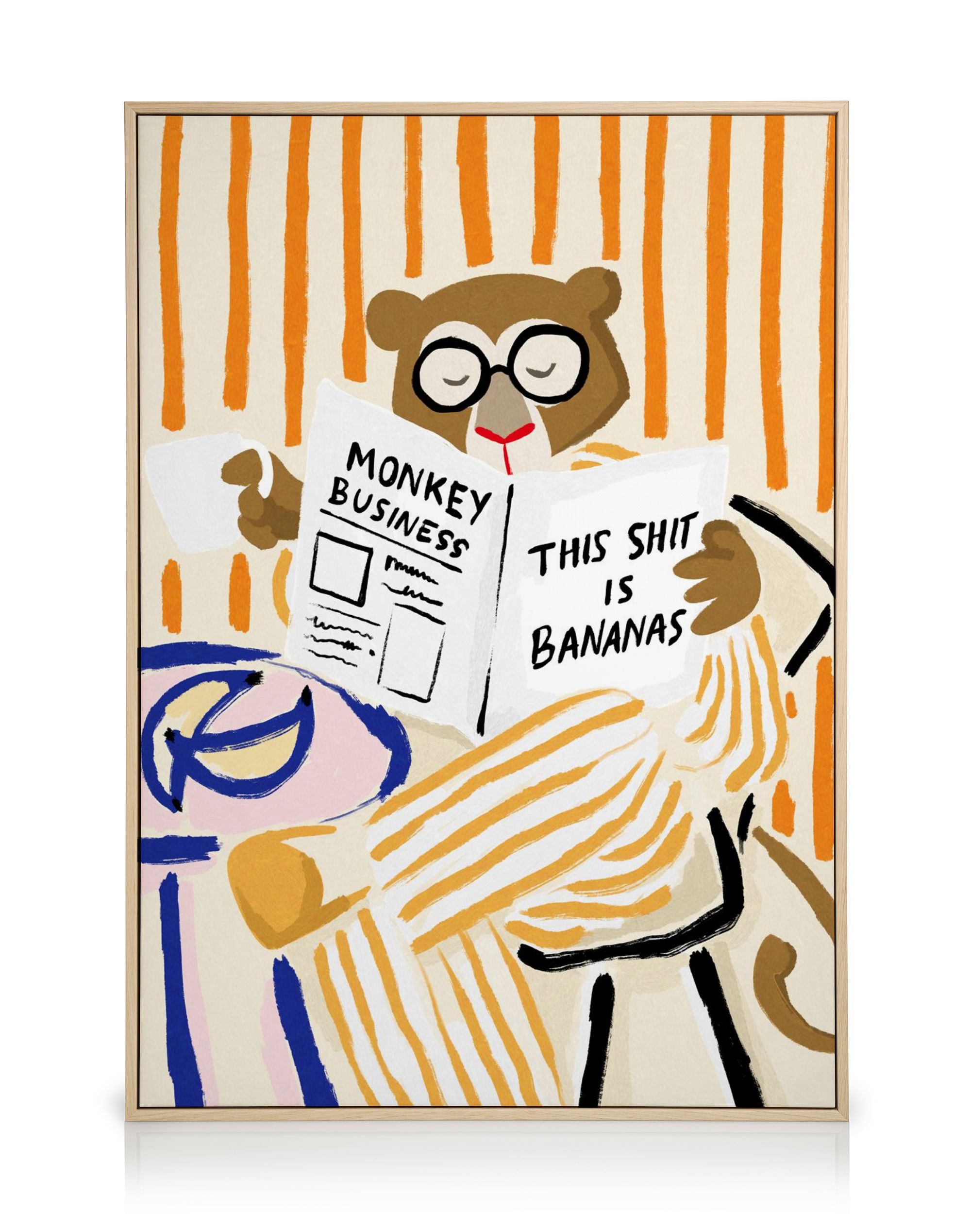 Monkey Business Canvas Print – Fun Wall Art | Desenio