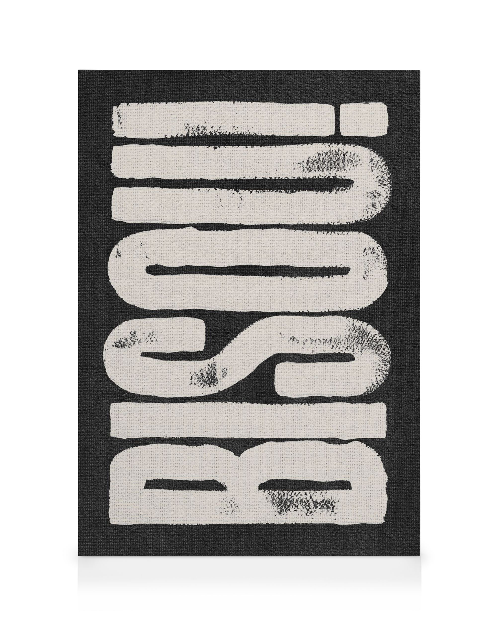 Bisou! Canvas – Bold Typography Art | Desenio EU
