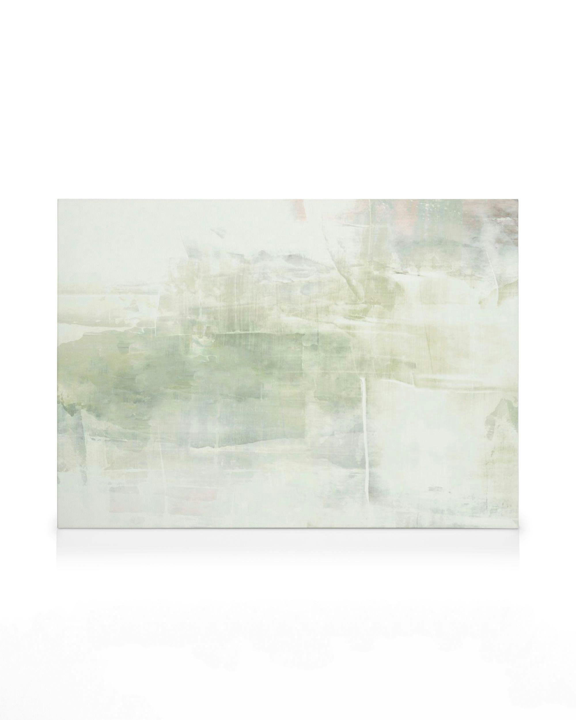 Green Abstract Painting Lerret (30x40 cm - Eikeramme)