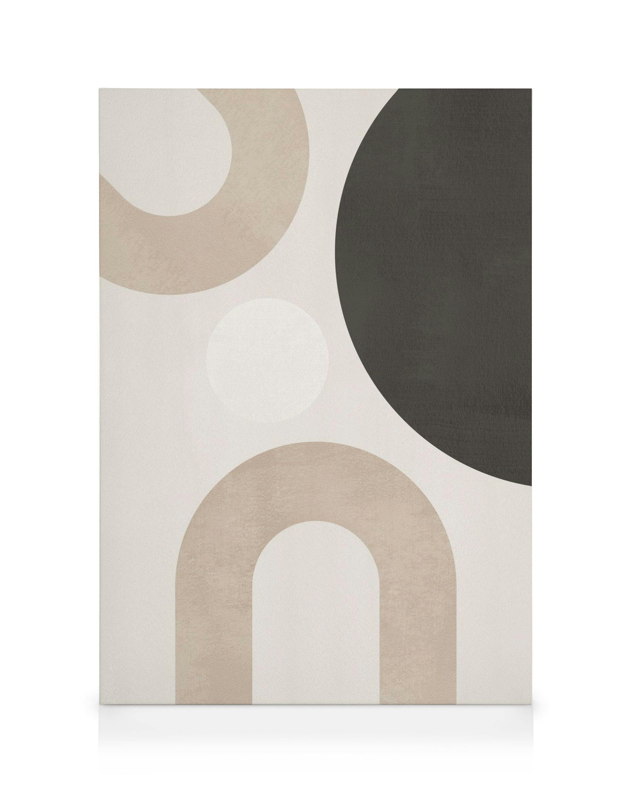 Canvas Prints Rustic Curves No2 Canvas print (50x70 cm - Oak Frame)
