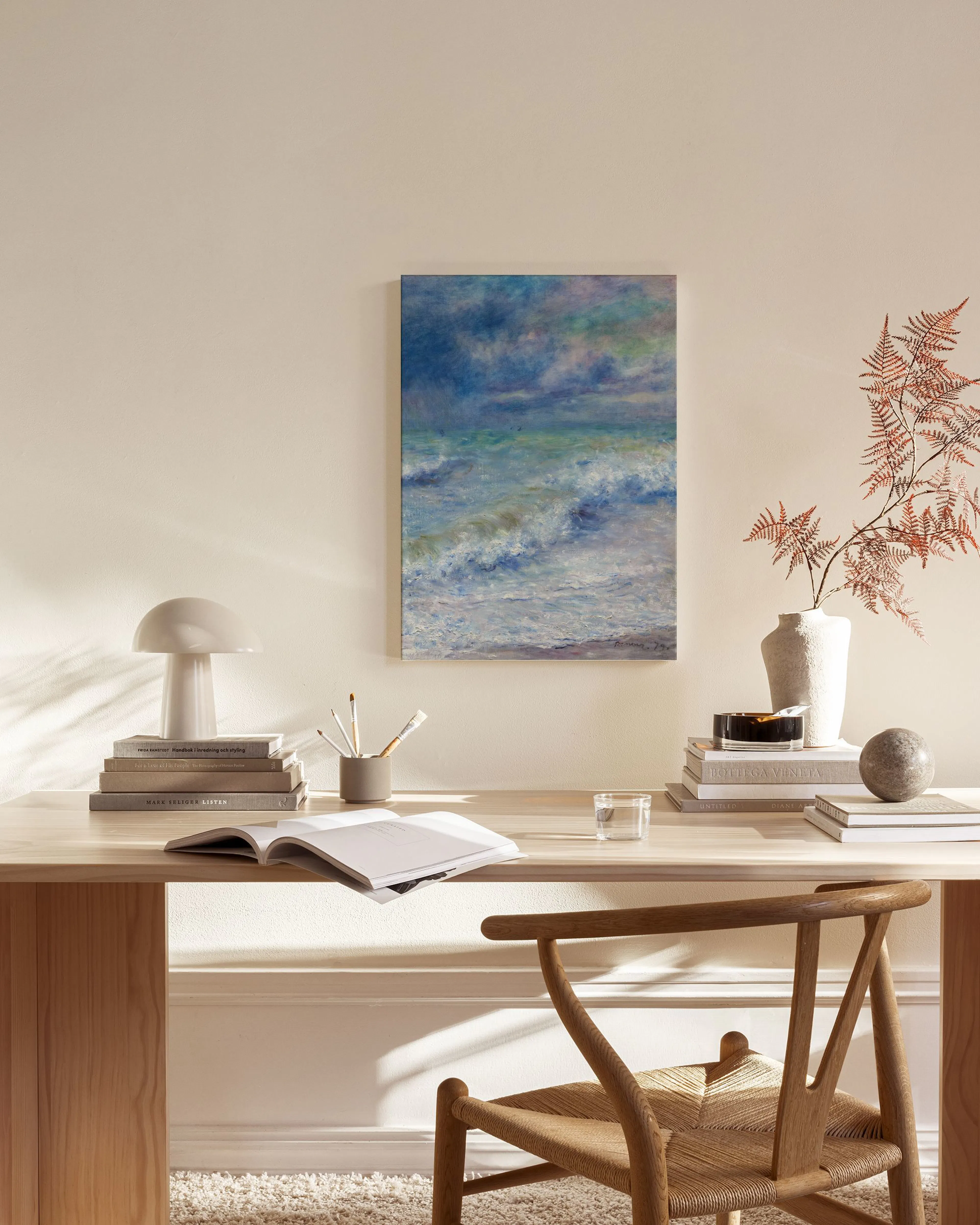 Tranh Thiên Nhiên Renoir - Seascape Canvas print