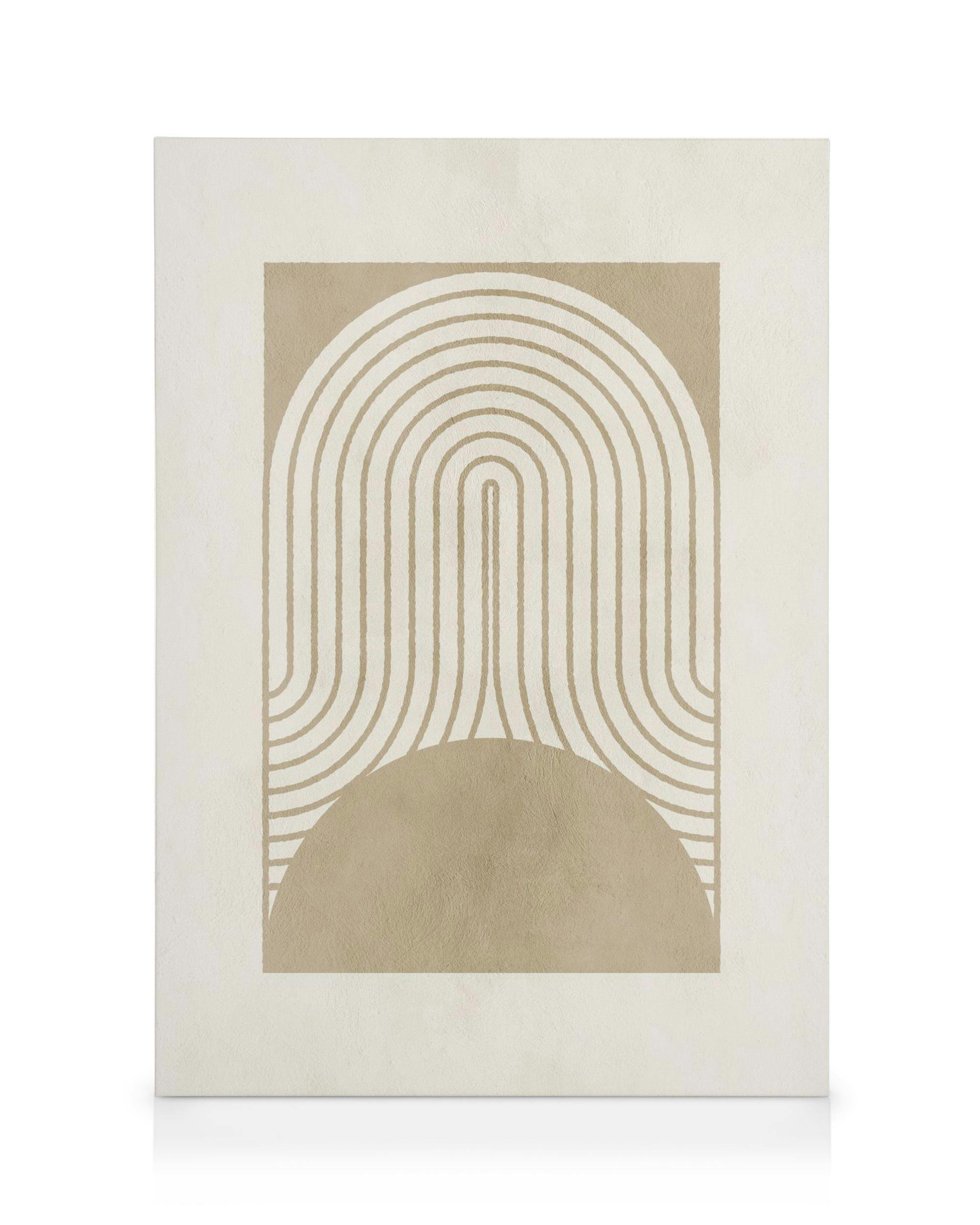 Graphic Shapes and Curves No2 Canvas (50x70 cm)