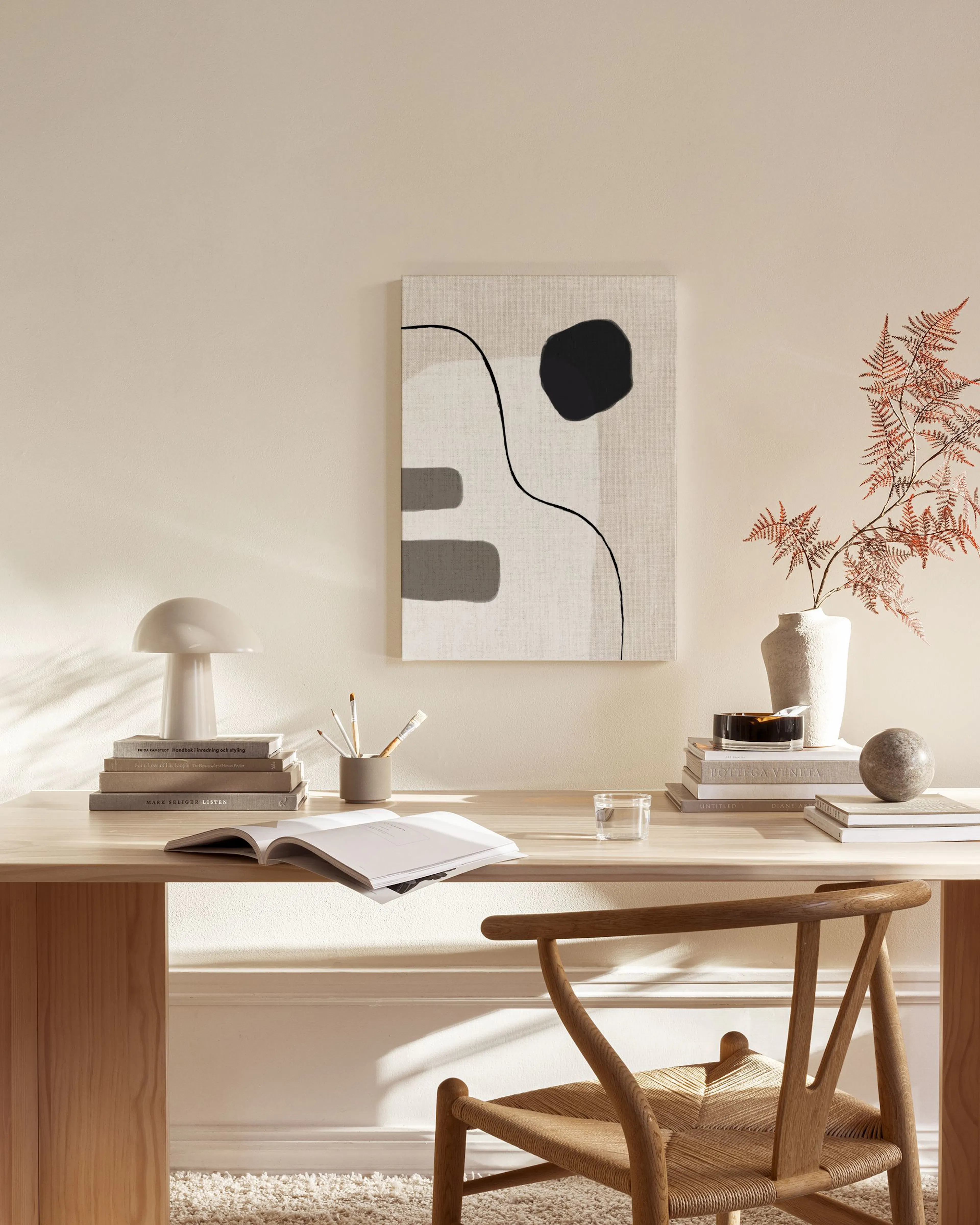 Tranh Graphic Linen Shapes No2 Canvas print