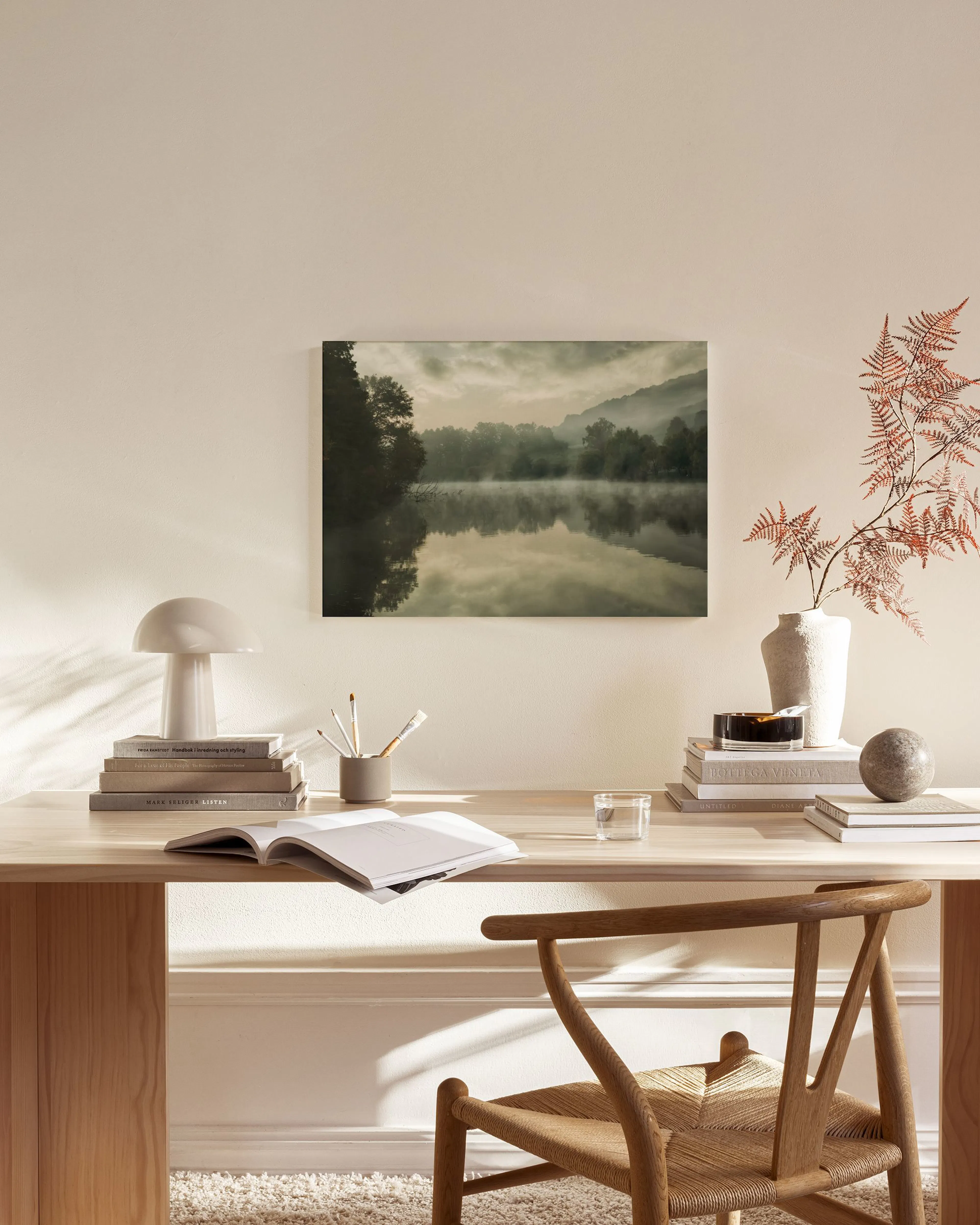 Tranh Thiên Nhiên Green Lake Canvas print