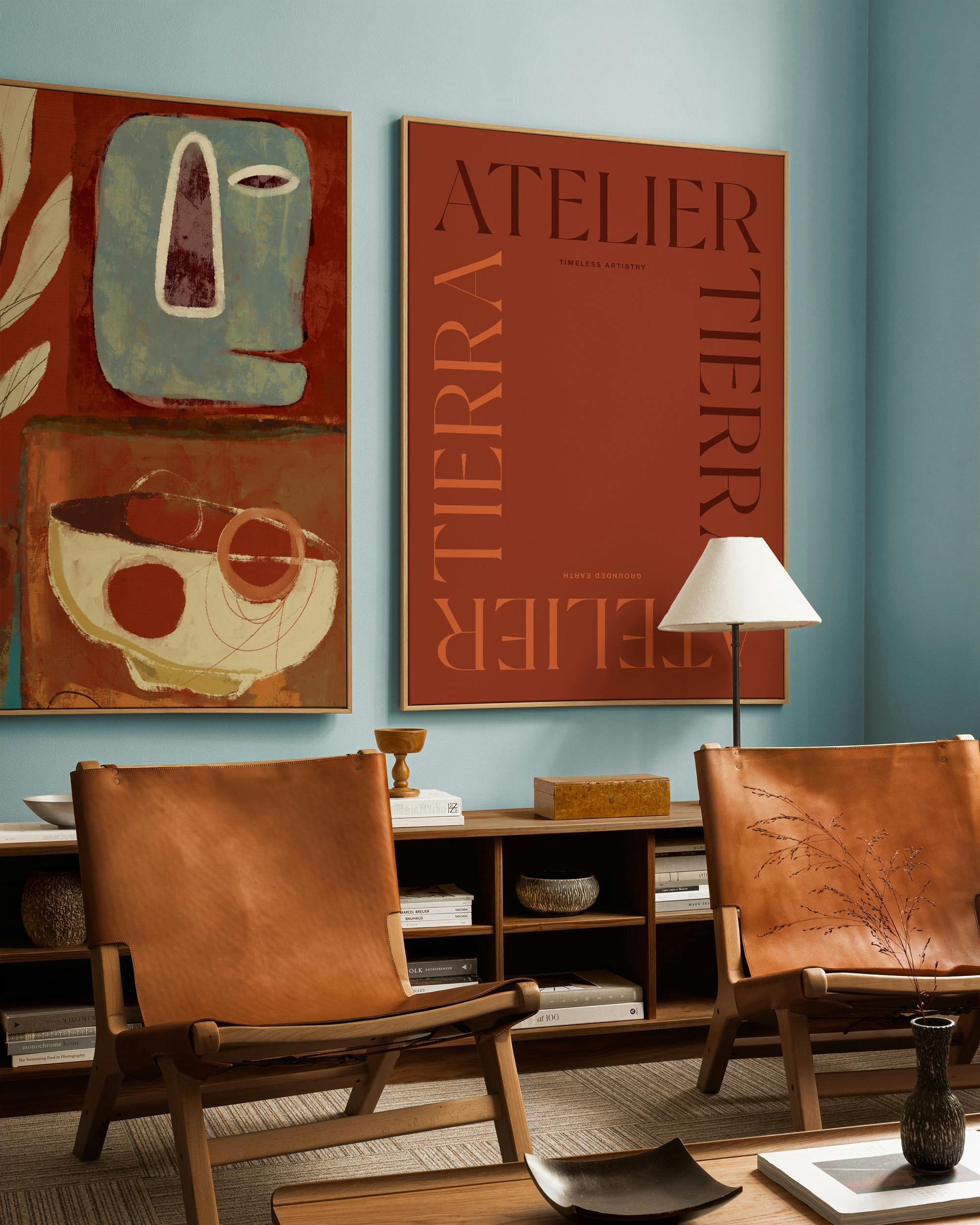 Tierra Canvas Duo (70x100 cm - Black Frame)