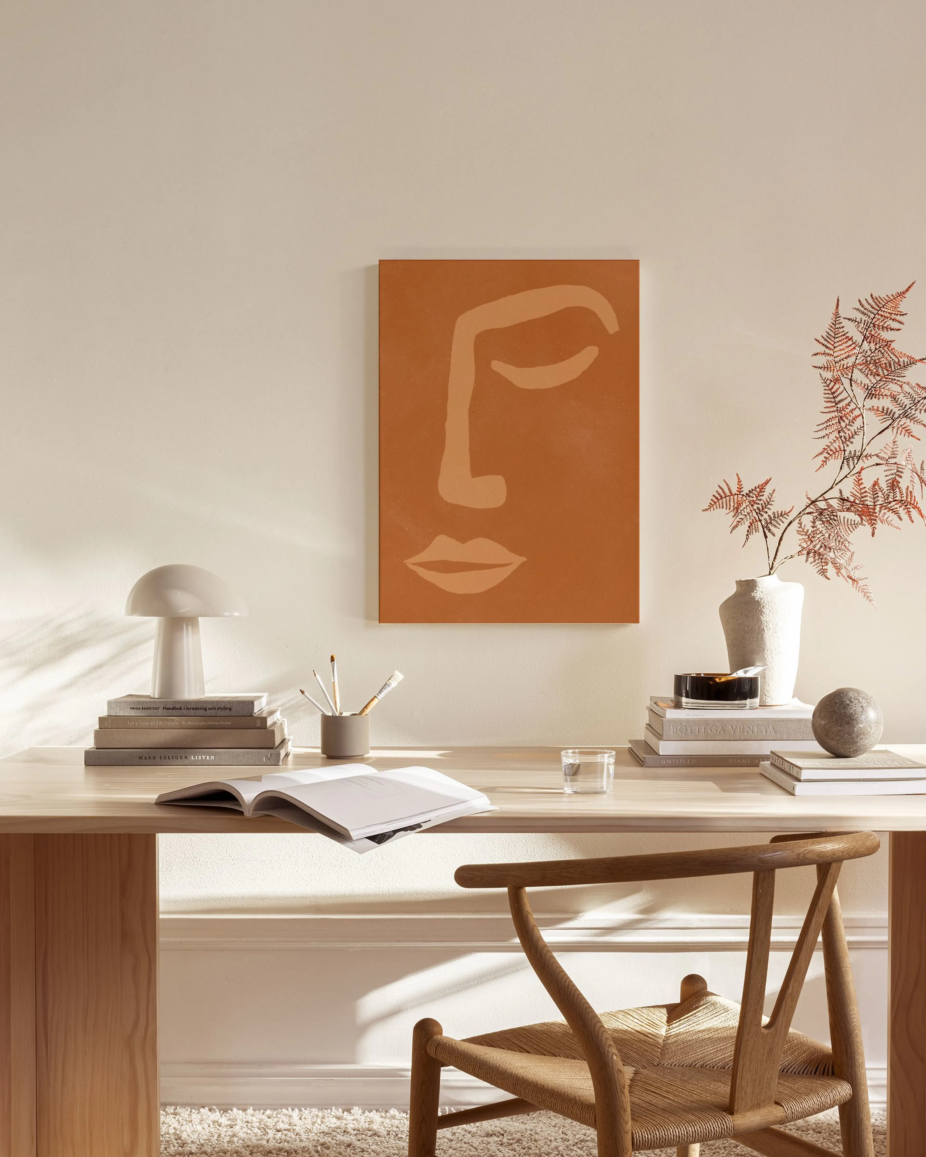 Tranh Graphic Hazel Face Canvas print