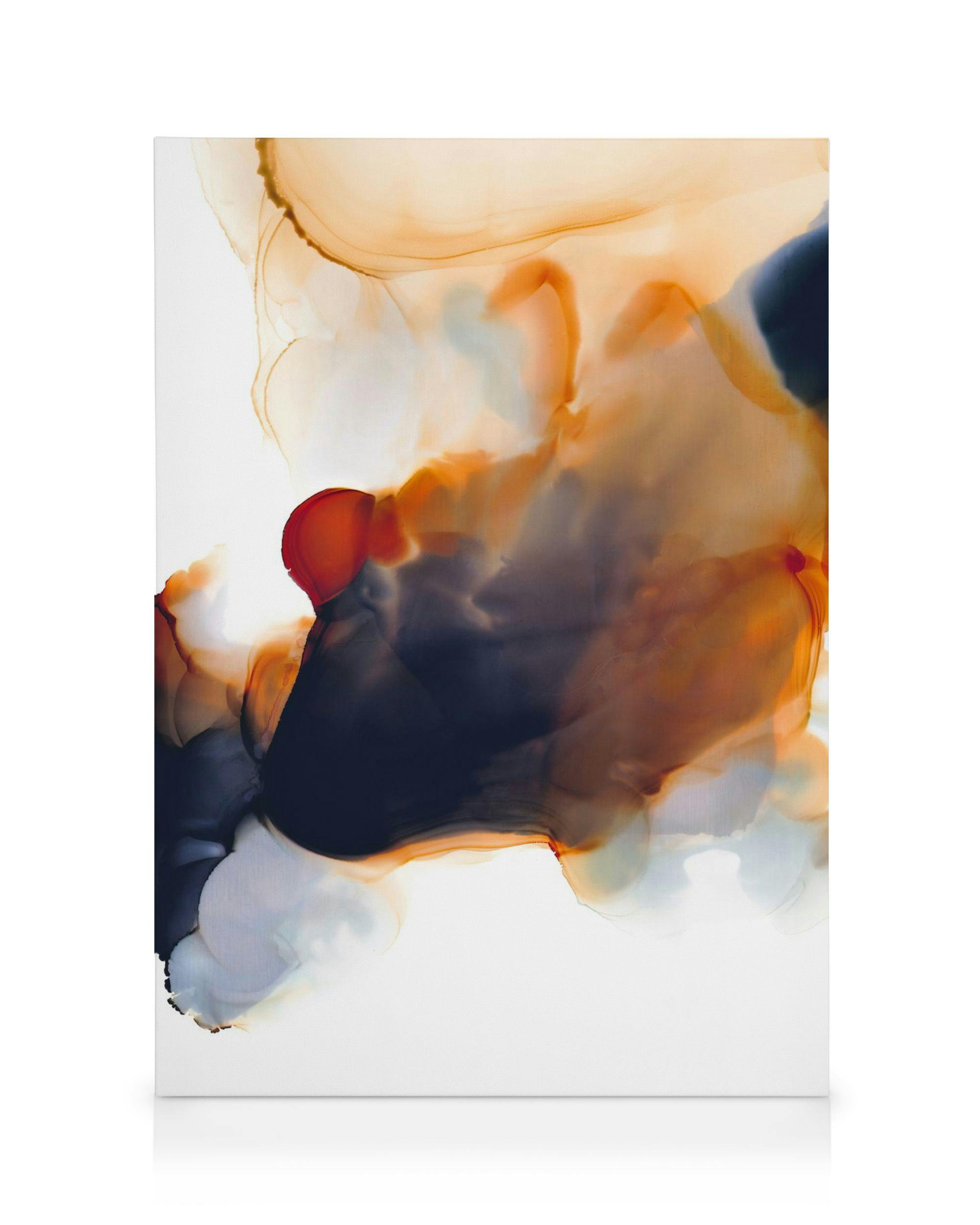 Canvas Prints Abstract Color Flow No2 Canvas print (50x70 cm - Oak Frame)