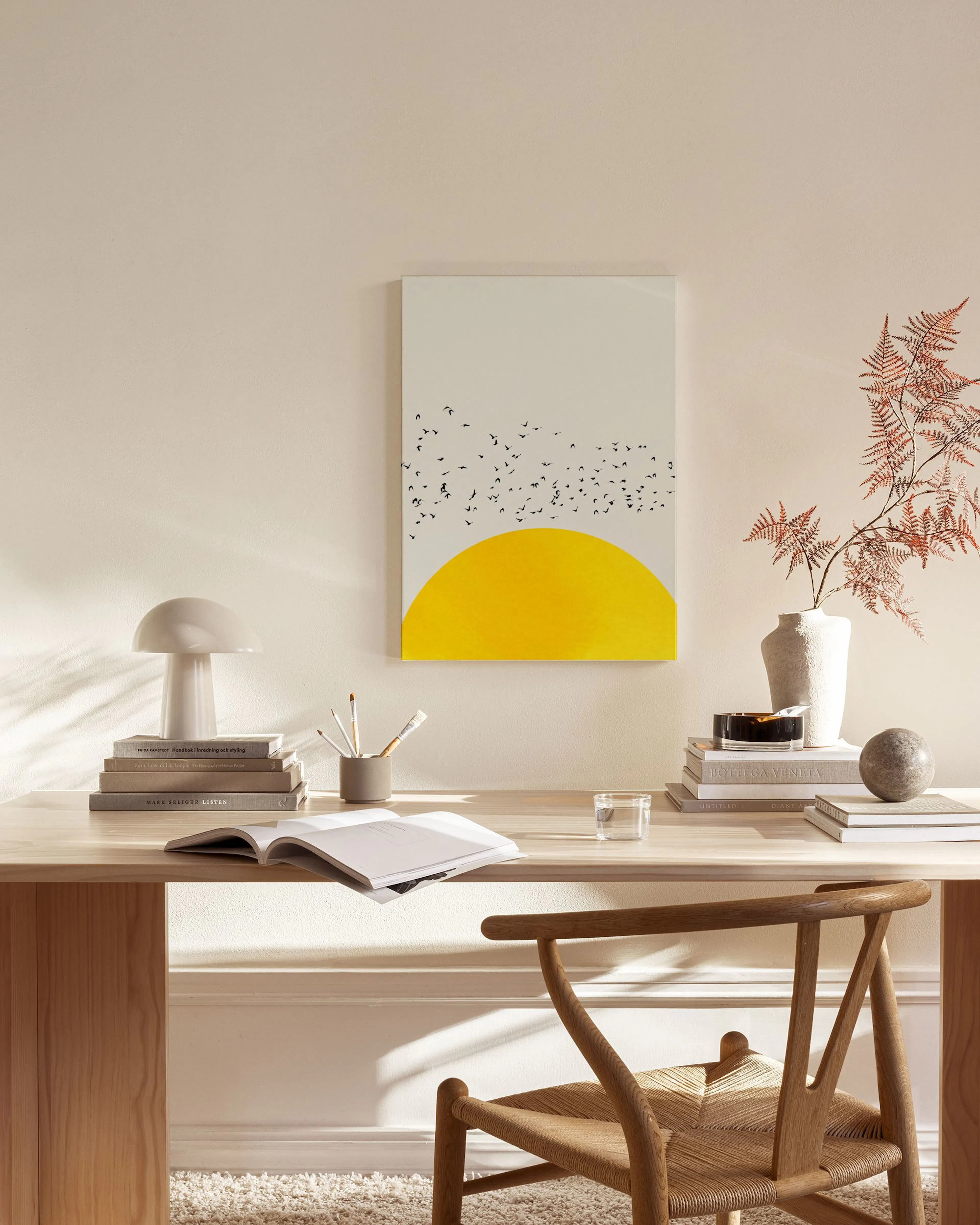 Tranh Graphic Boris Draschoff / Kubistika - A Thousand Birds Canvas print