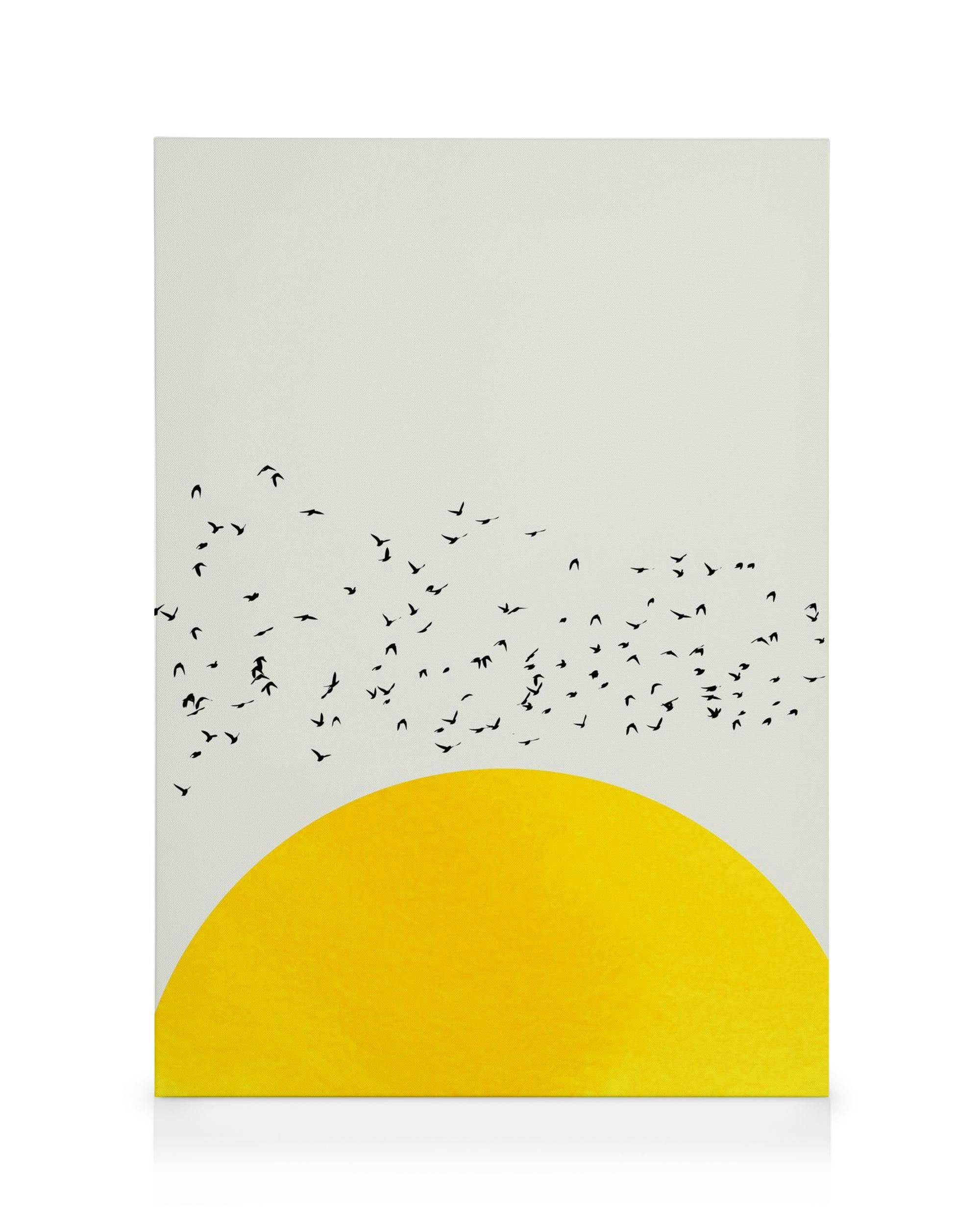 Boris Draschoff / Kubistika - A Thousand Birds Lienzo (30x40 cm - Marco de negro)