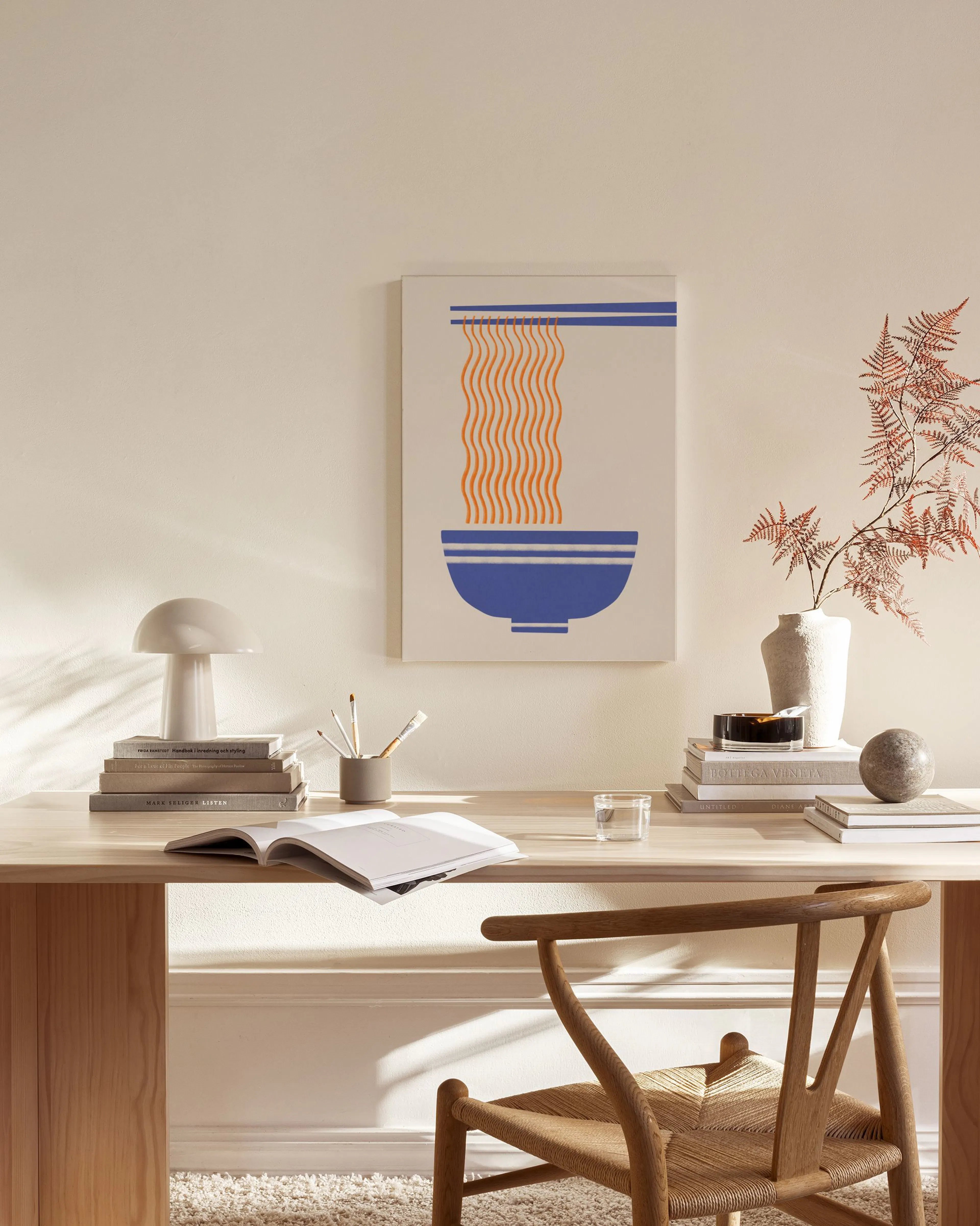 Tranh Graphic Ramen Noodles Canvas print