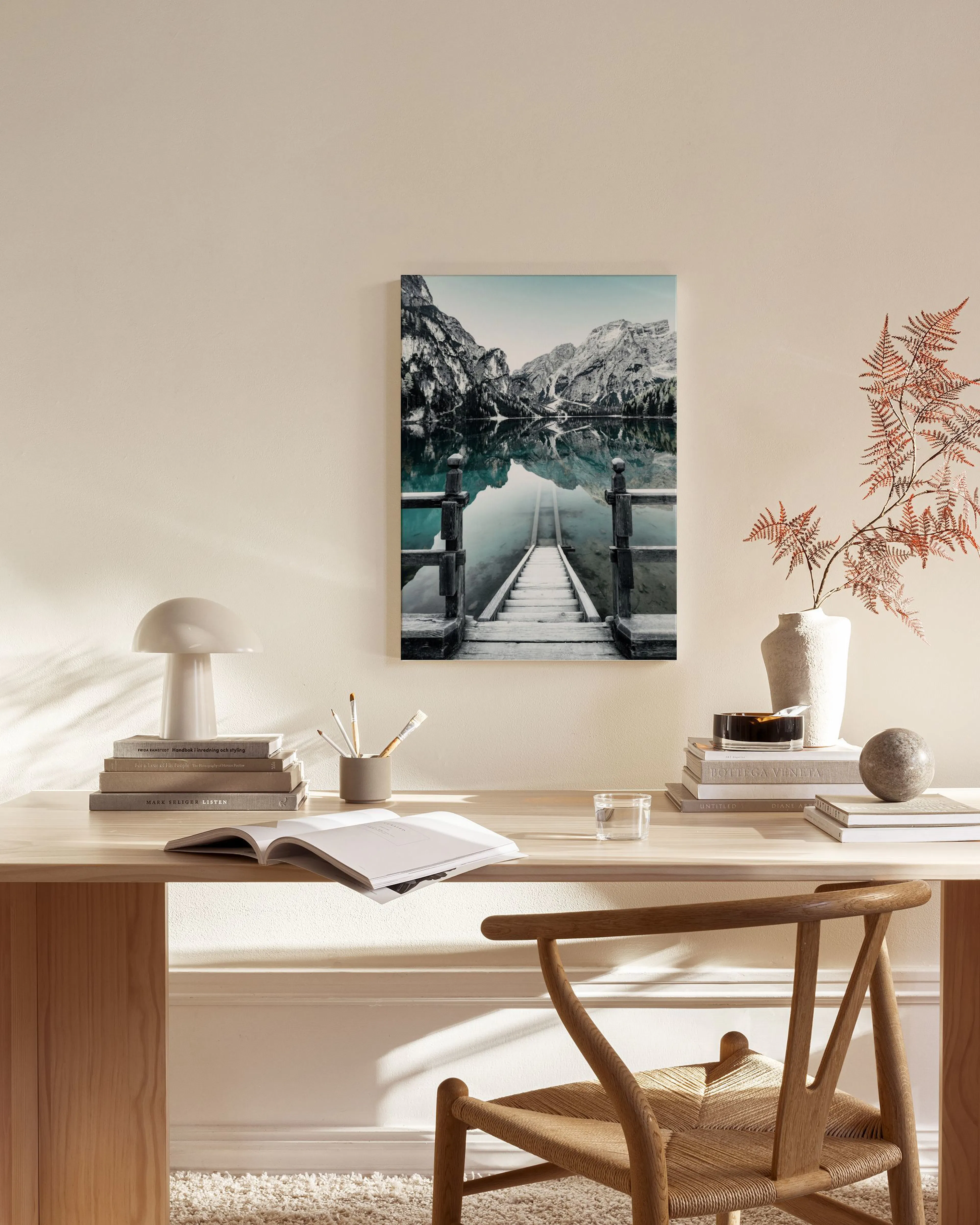 Tranh Thiên Nhiên Braies Lake Canvas print