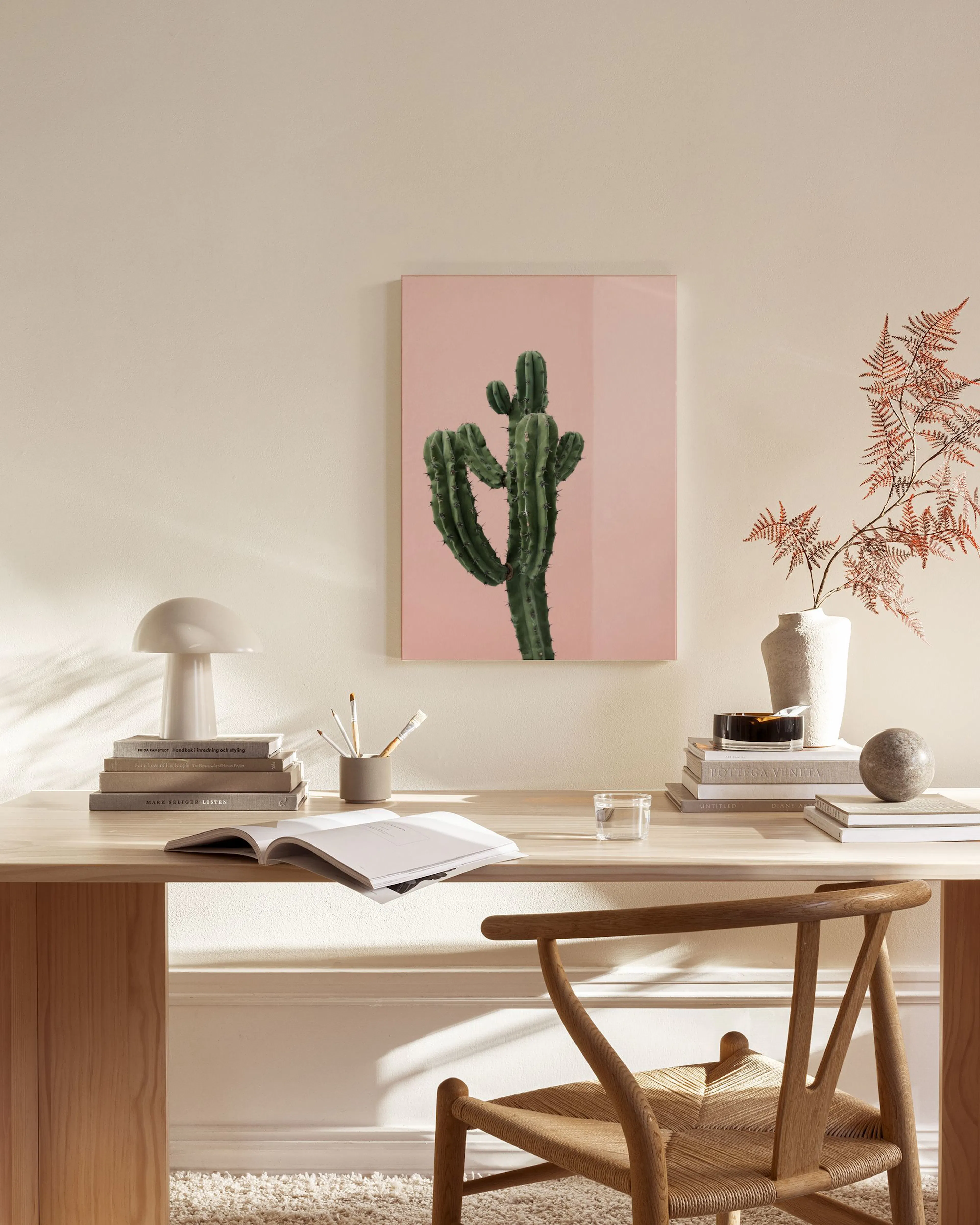 Tranh Botanical Cactus Corner Canvas print
