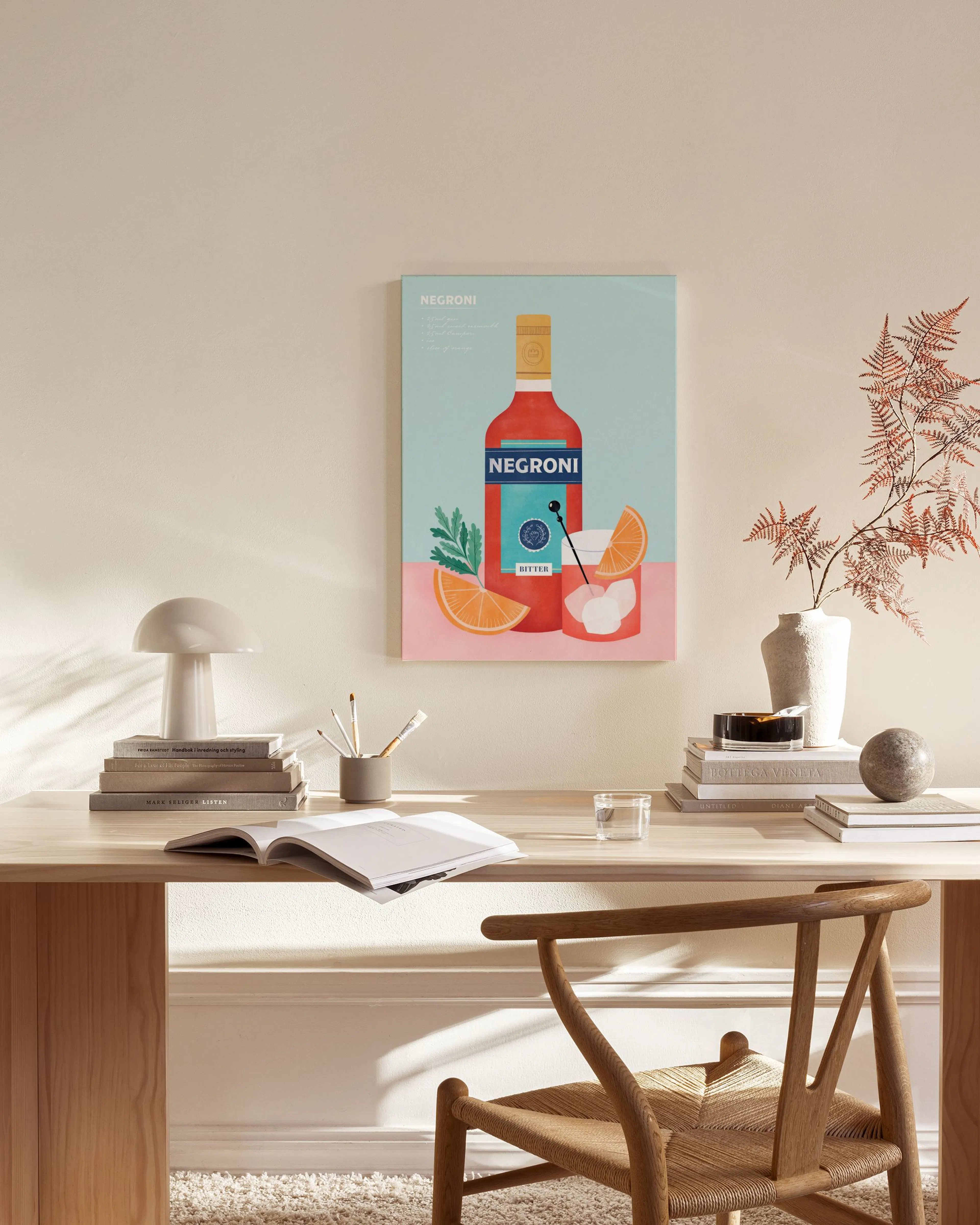 Tranh Illustrations Negroni Illustration Canvas print