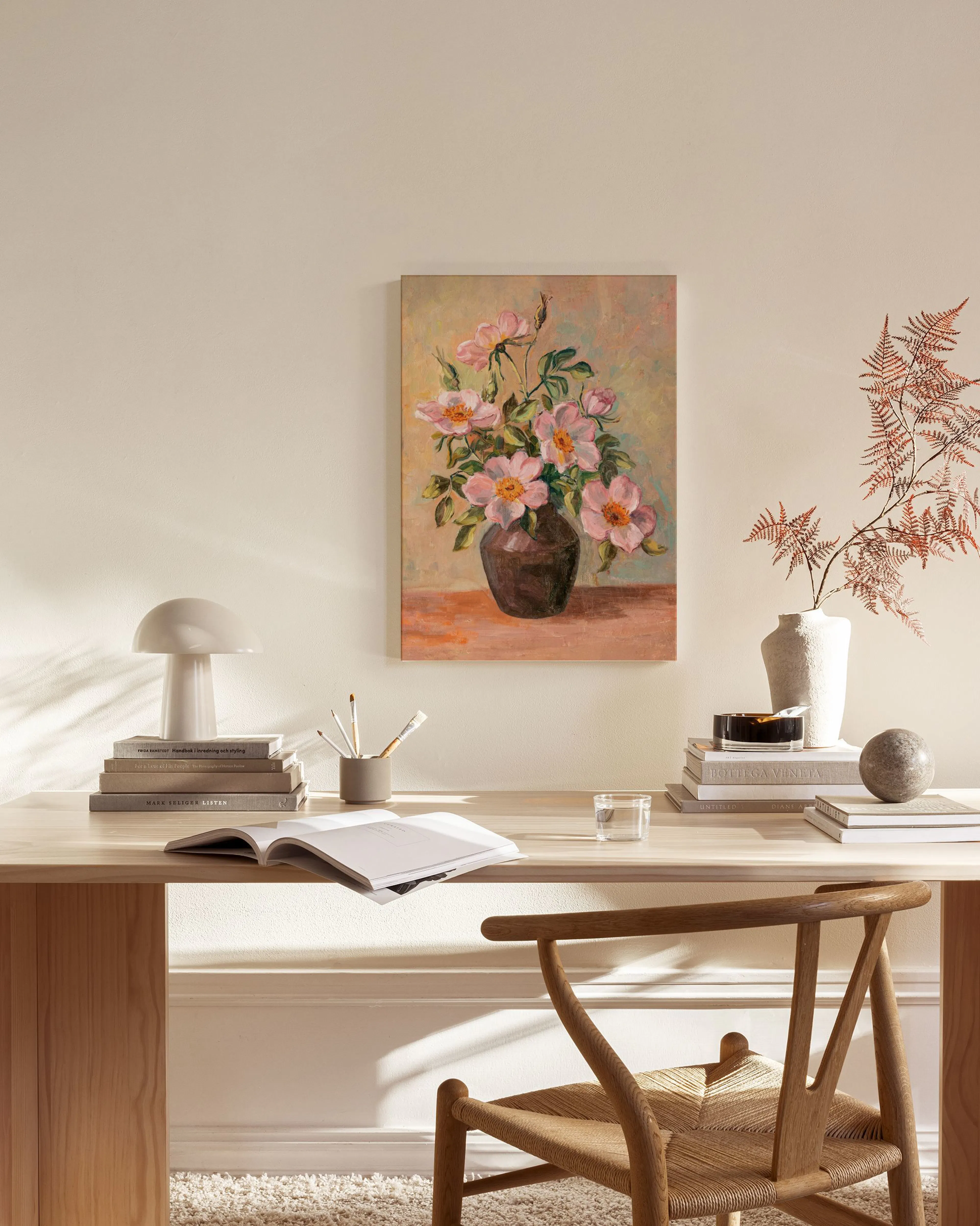 Tranh Botanical Fleurs des pres Canvas print