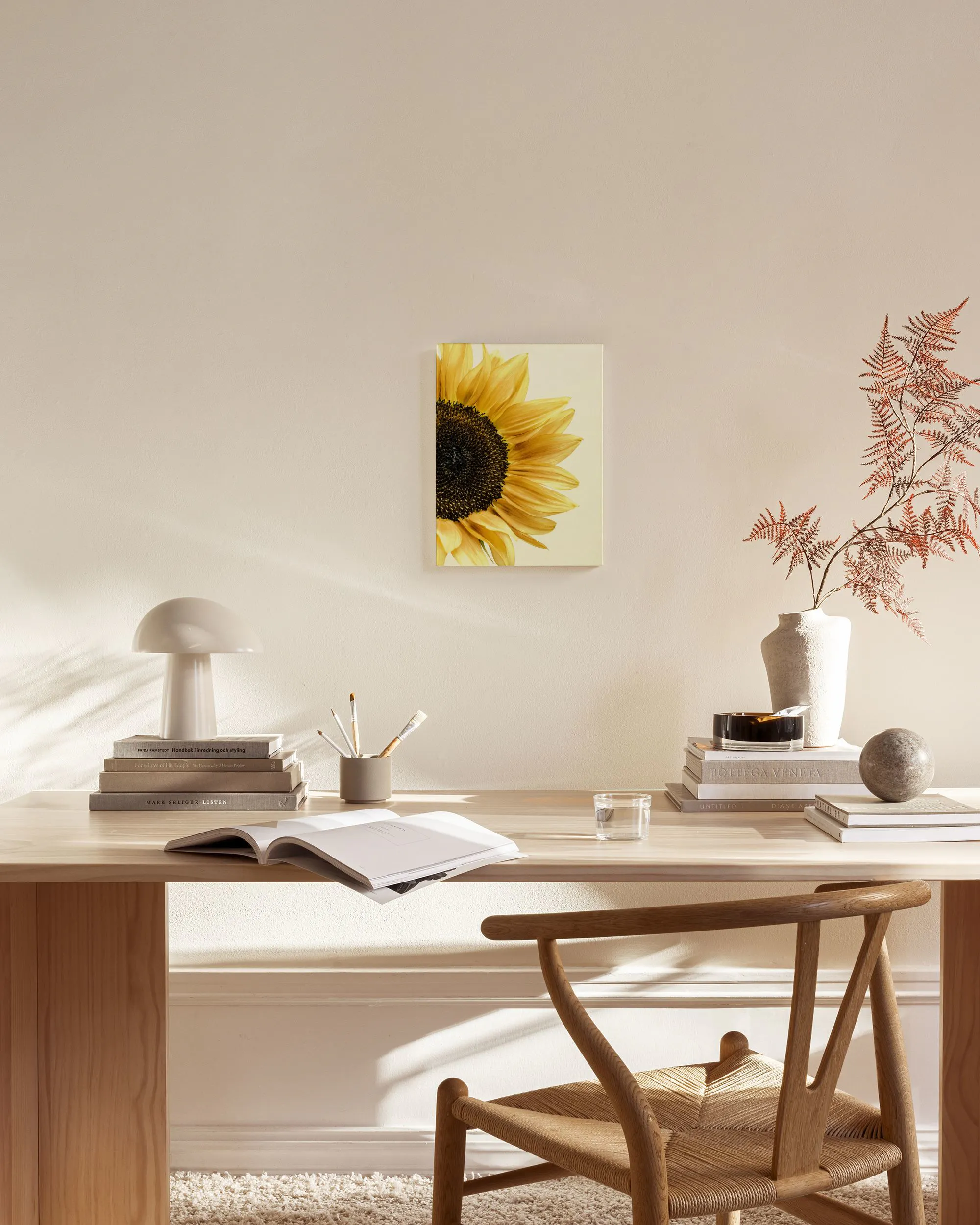 Yeesam Art – Kit Pittura Ad Olio Su Tela Fai Da Te, Girasole 40,6x50,8 Cm – Per Adulti, Regalo Creativo Antistress