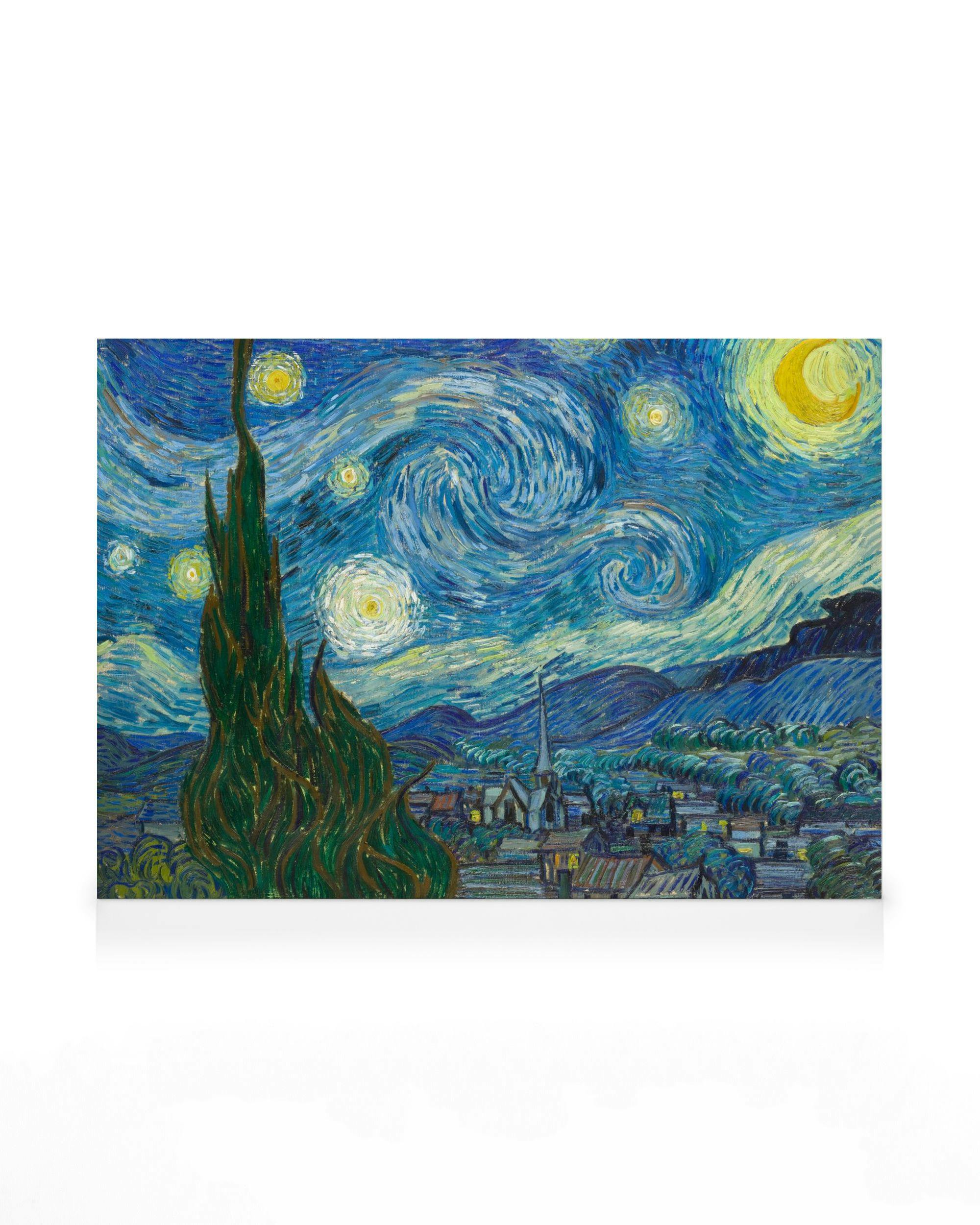 Canvas Prints Van Gogh - The Starry Night Canvas print (30x40 cm - Black Frame)