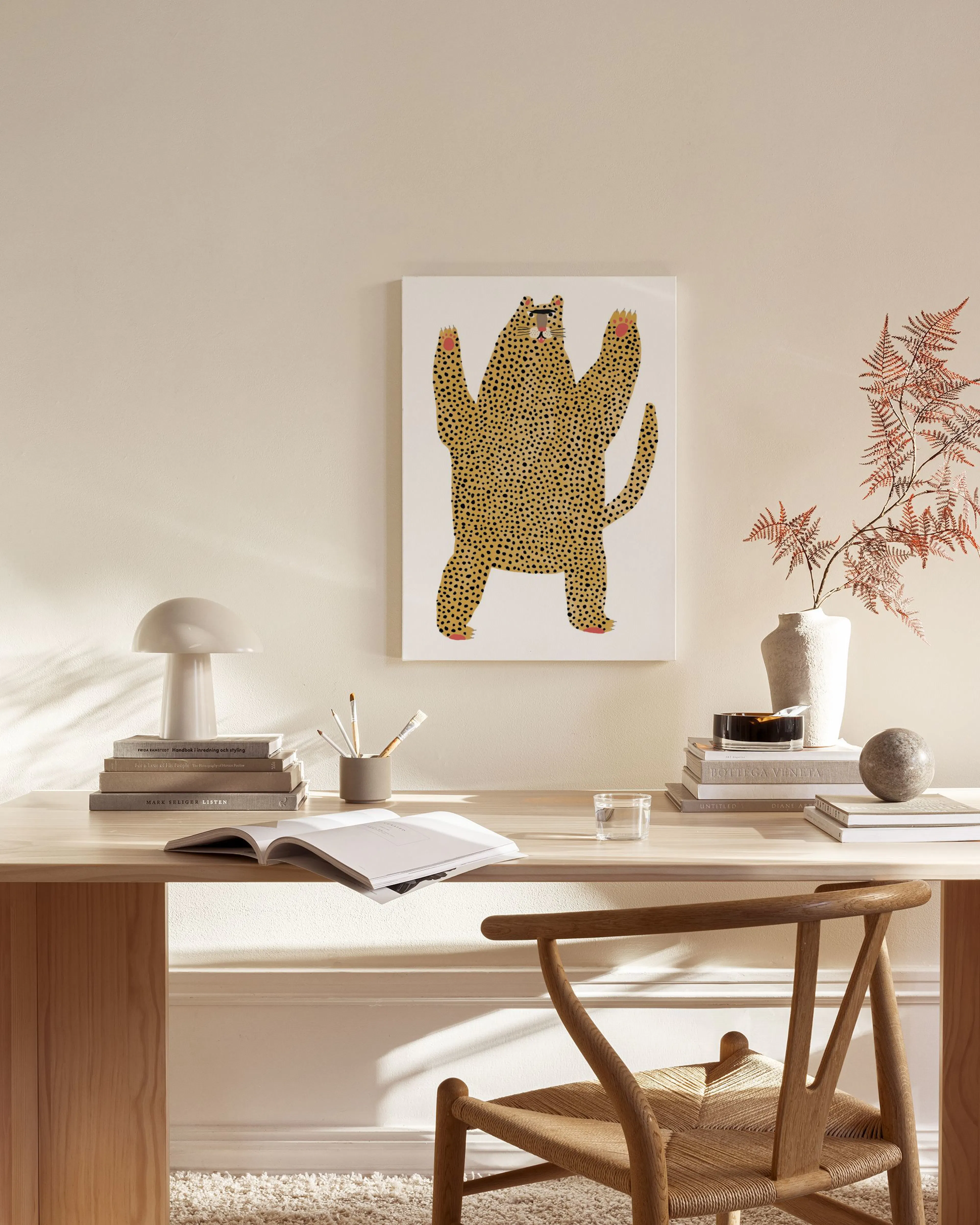 Tranh Illustrations Cheetah Pal Canvas print