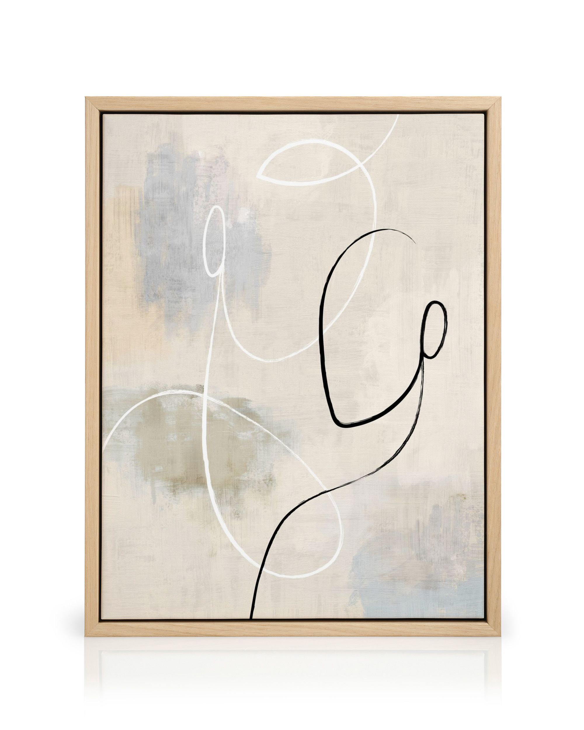 Dual Lines No1 Canvas Print – Abstract Wall Art | Desenio