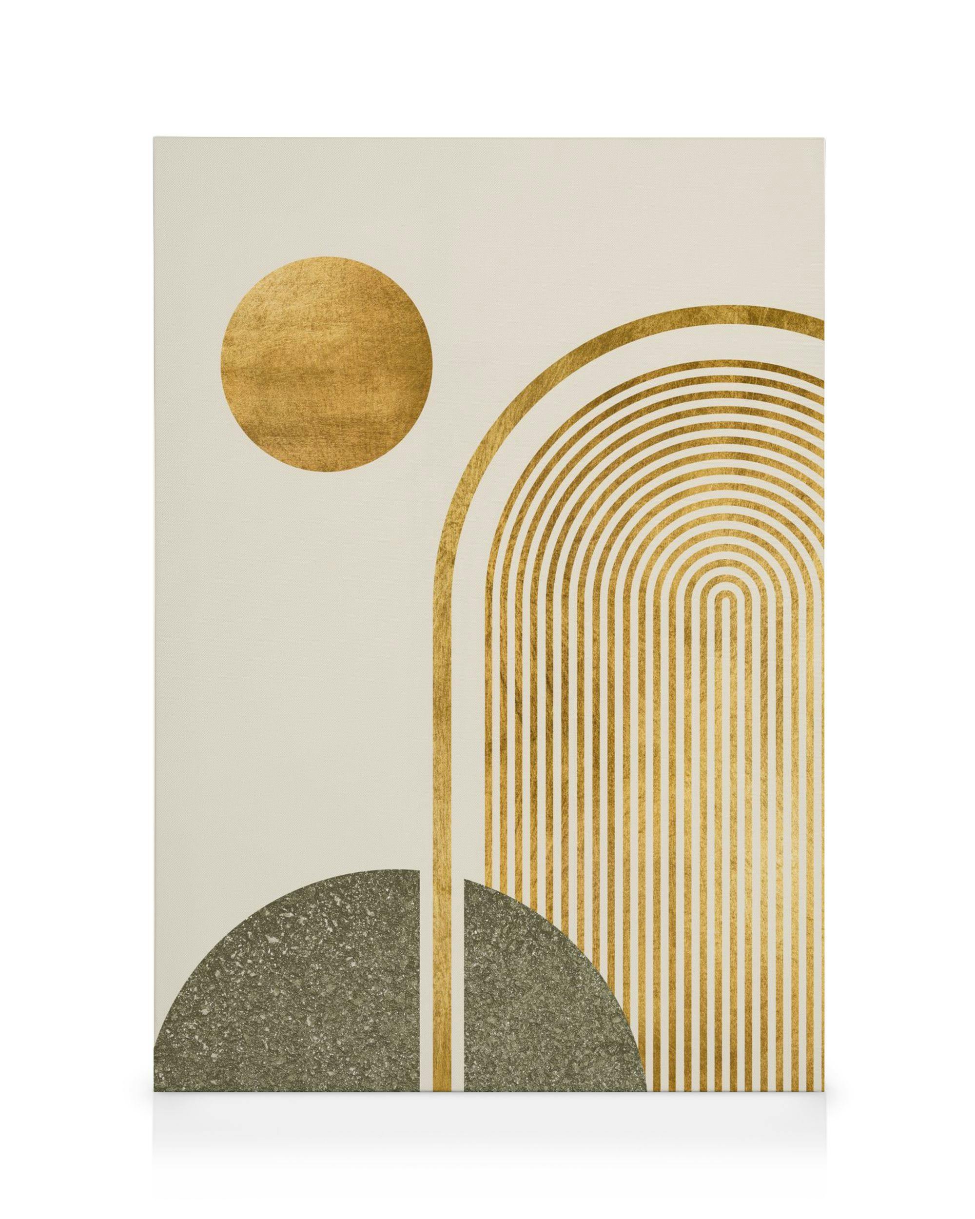 Canvas Prints Green & Gold No1 Canvas print (50x70 cm)