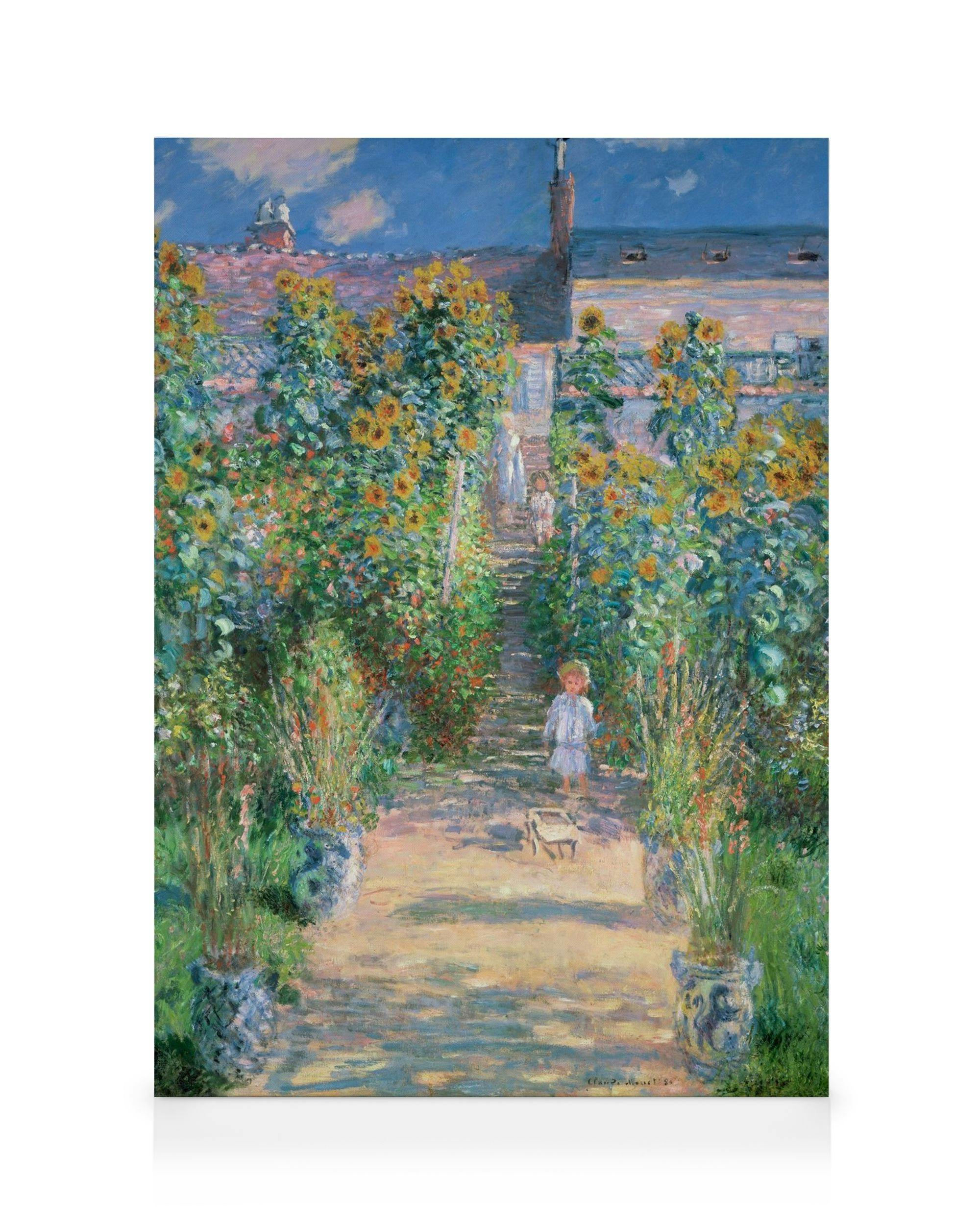 Monet - The Artist's Garden at Vétheuil Kanvaasi (30x40 cm) Canvas Taulut