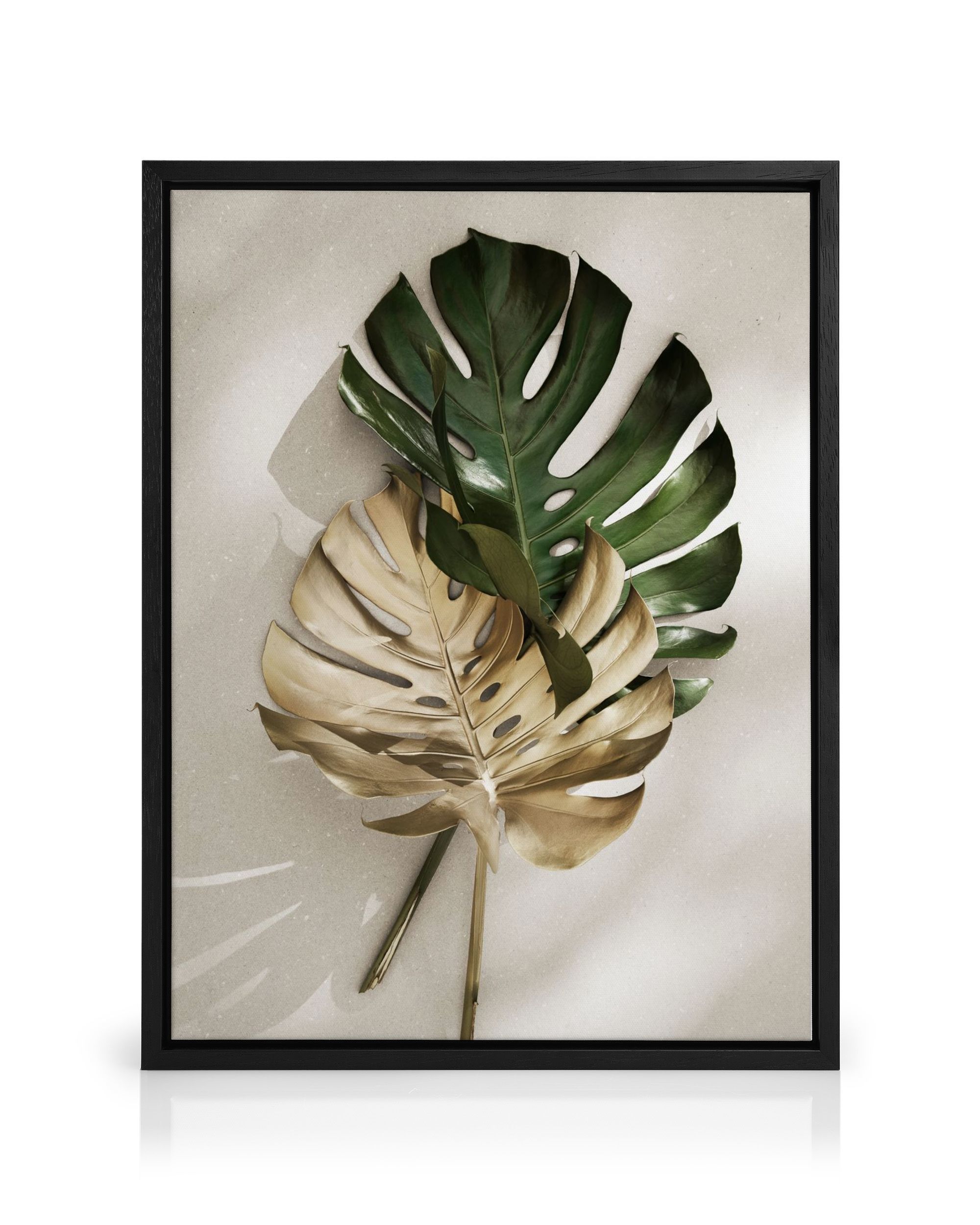 Toile Gold Monstera No1  Dcoration murale botanique