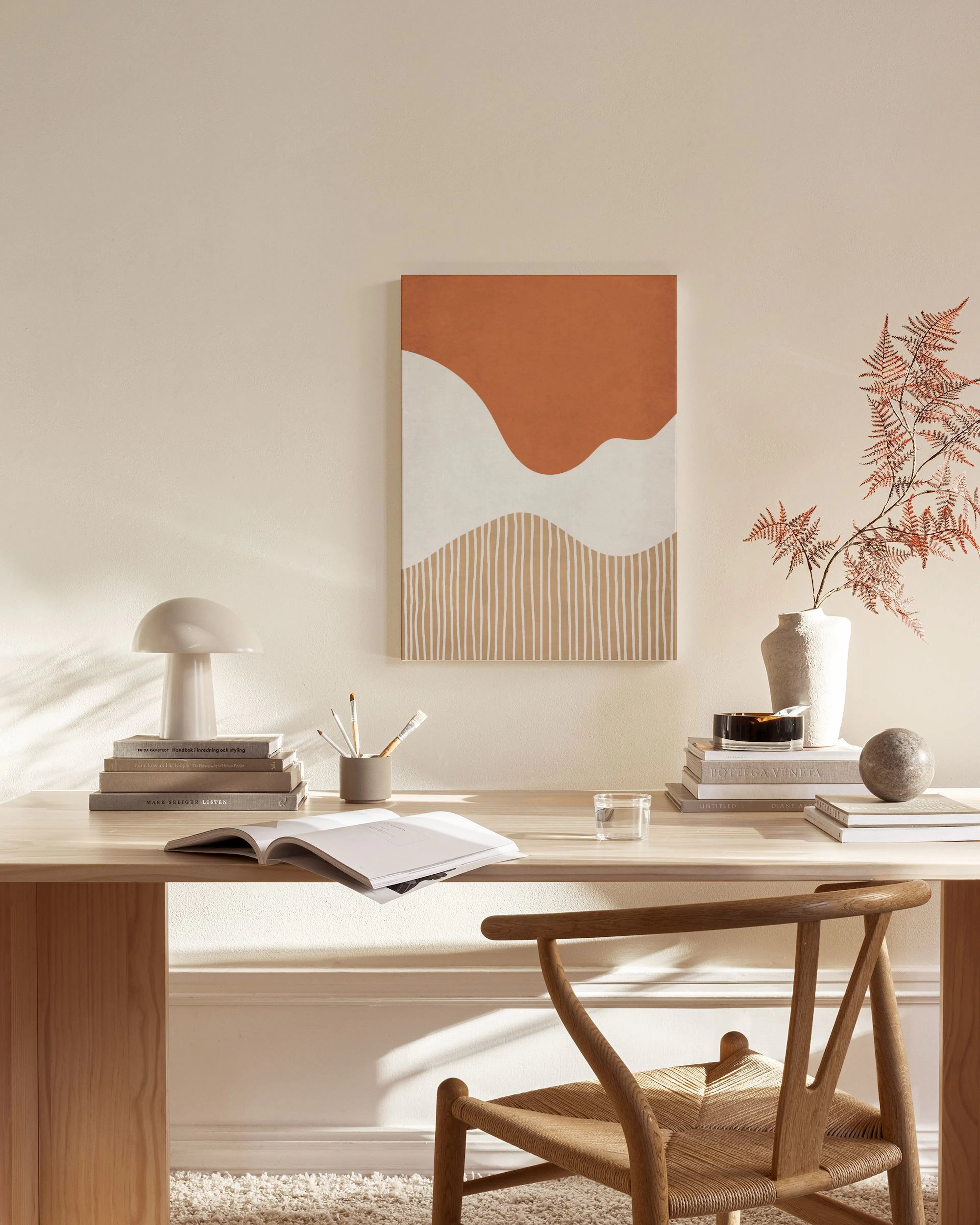 Tranh Graphic Abstract Shapes and Lines Canvas print