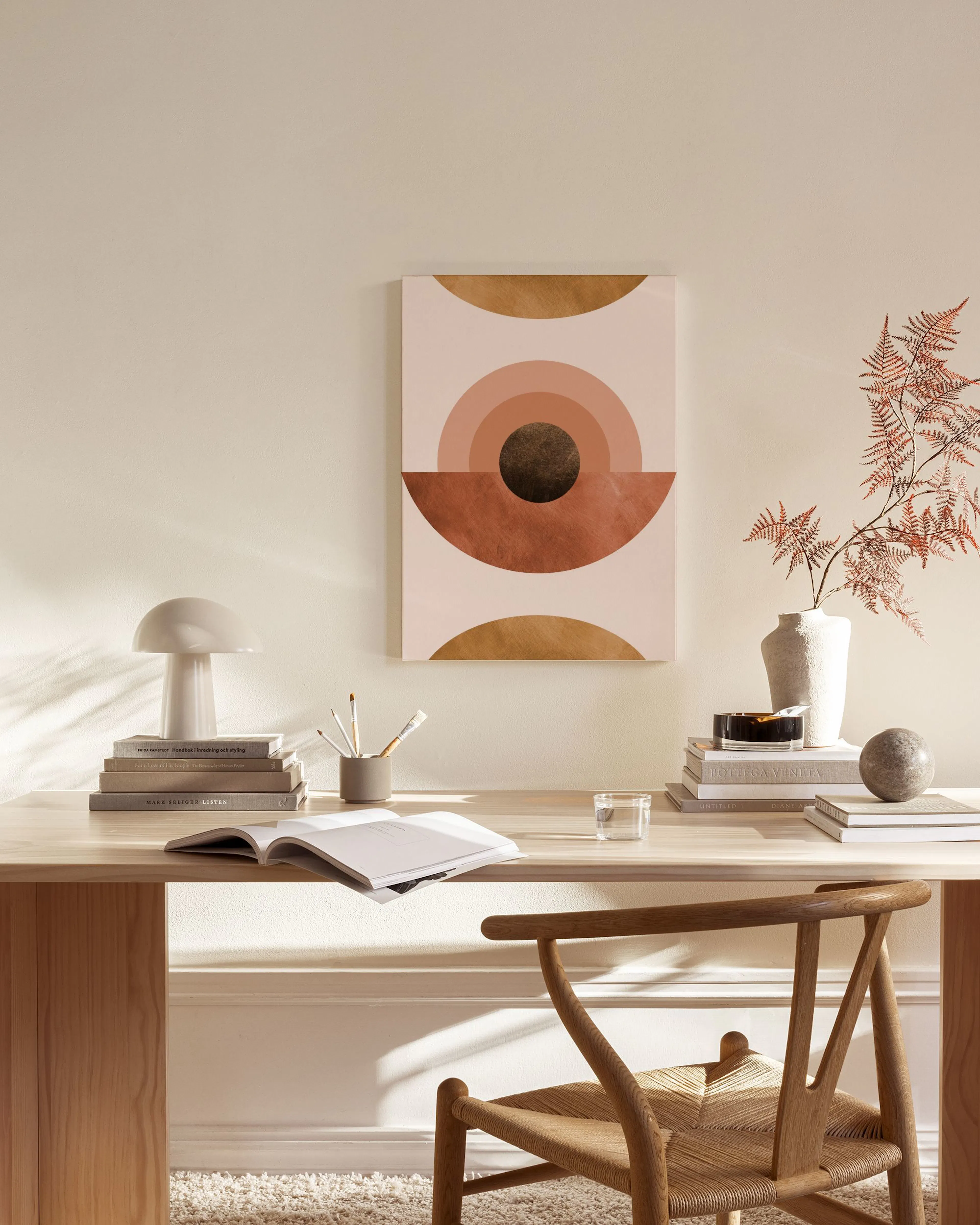 Tranh Graphic Abstract Terracotta Canvas print