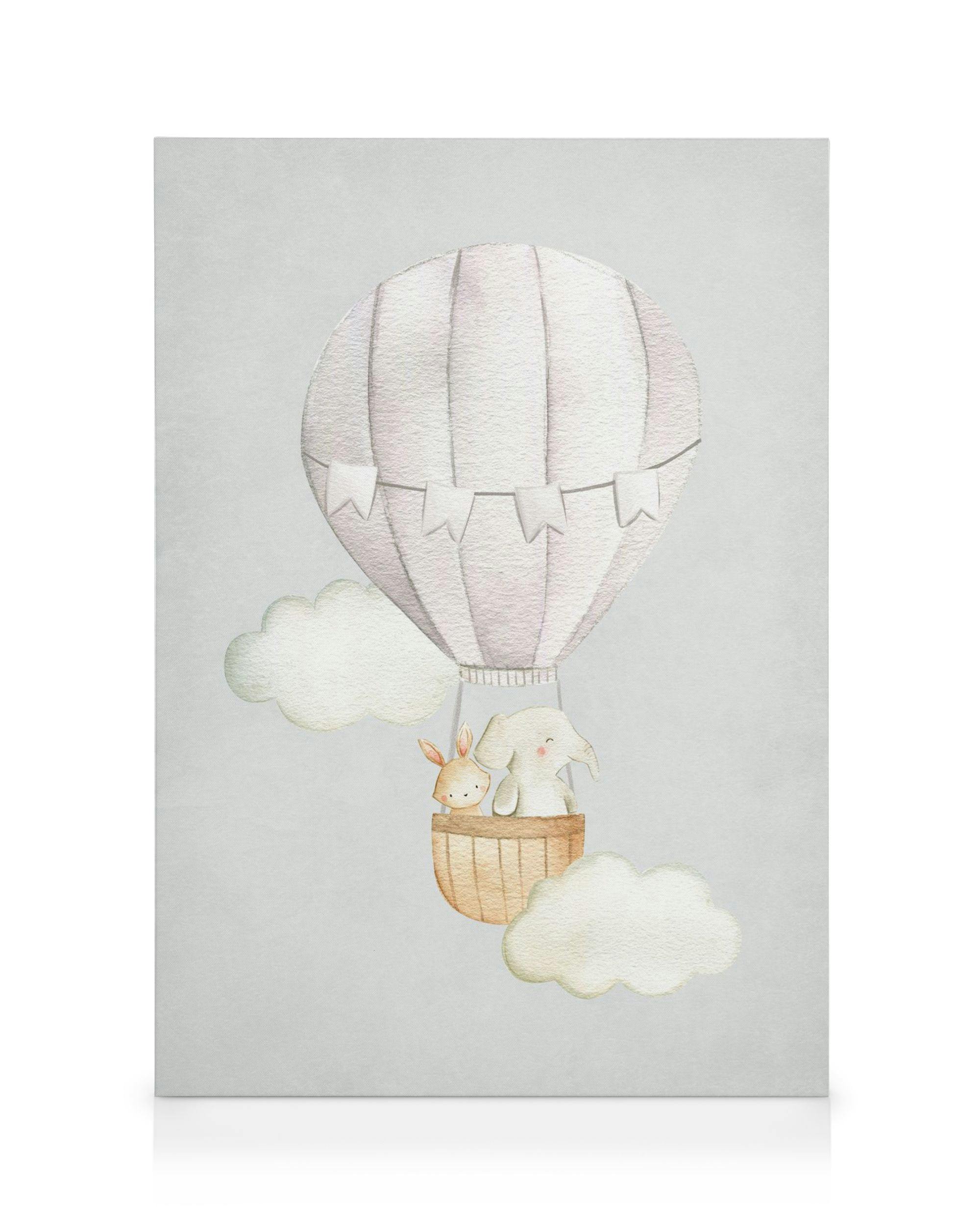 Canvas Prints Hot Air Balloon No1 Canvas print (30x40 cm - Dark Oak Frame)