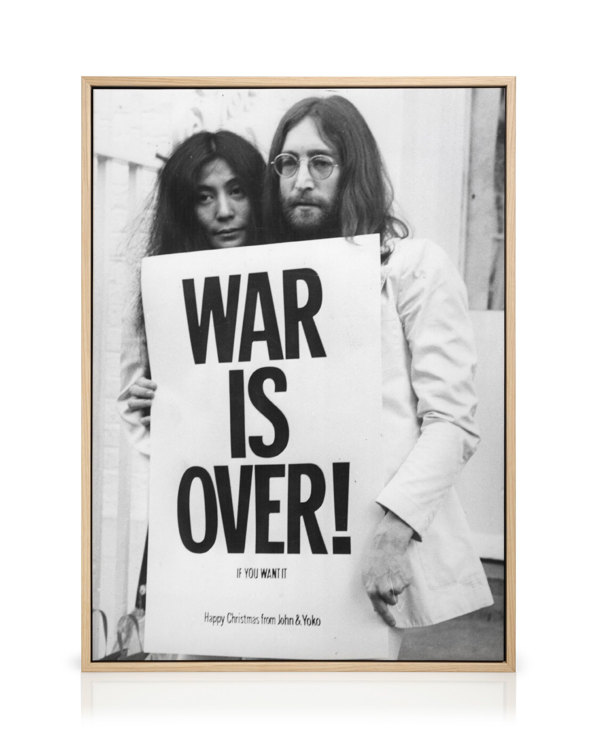 War is Over Canvas - Peaceful protest - desenio.com